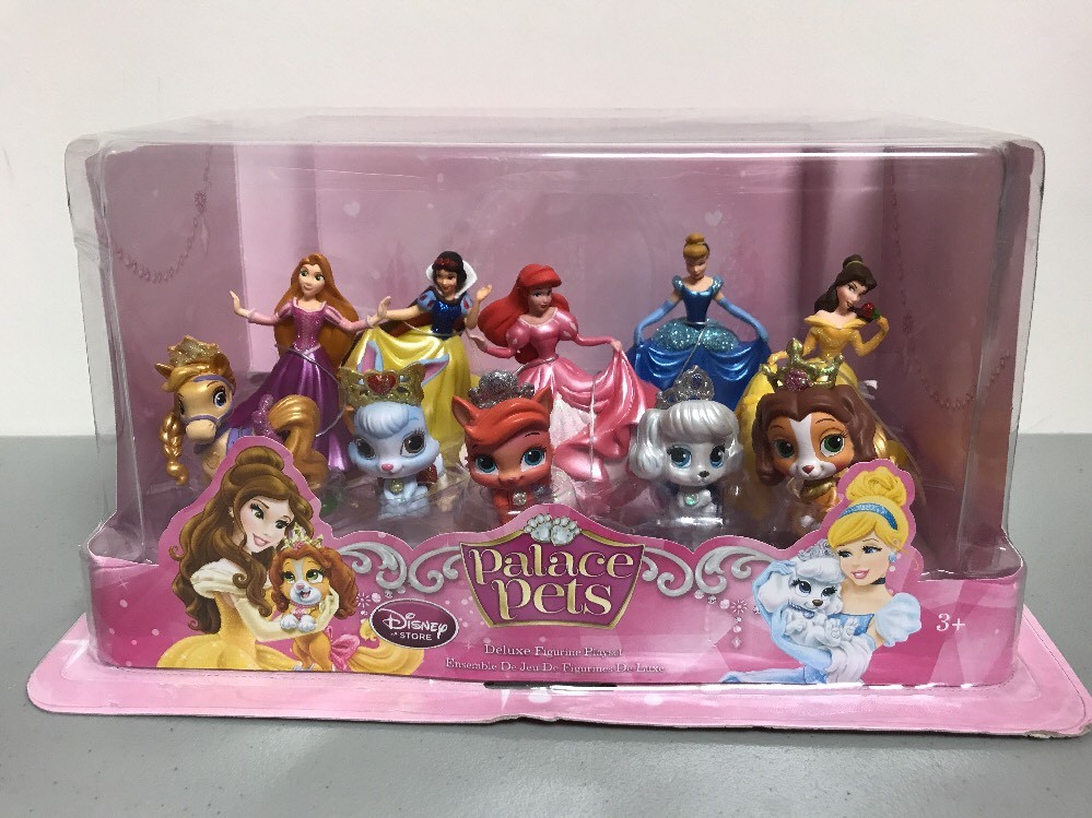 Disney Store Palace Pets 10 Piece Figurine Playset - NEW