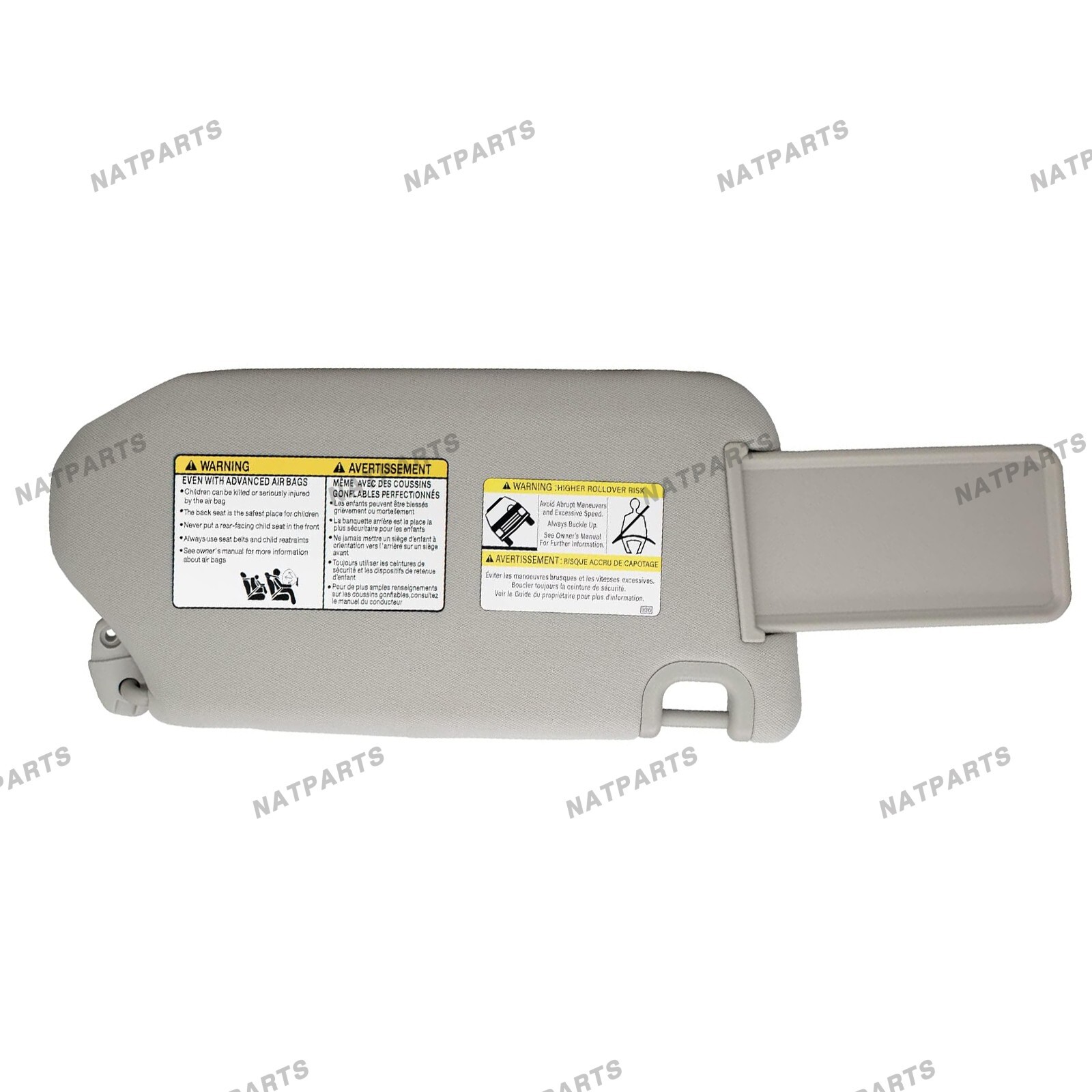 Left Driver Side Sun Visor W/Light for 2013-2020 Infiniti QX60 96401-9PB0A