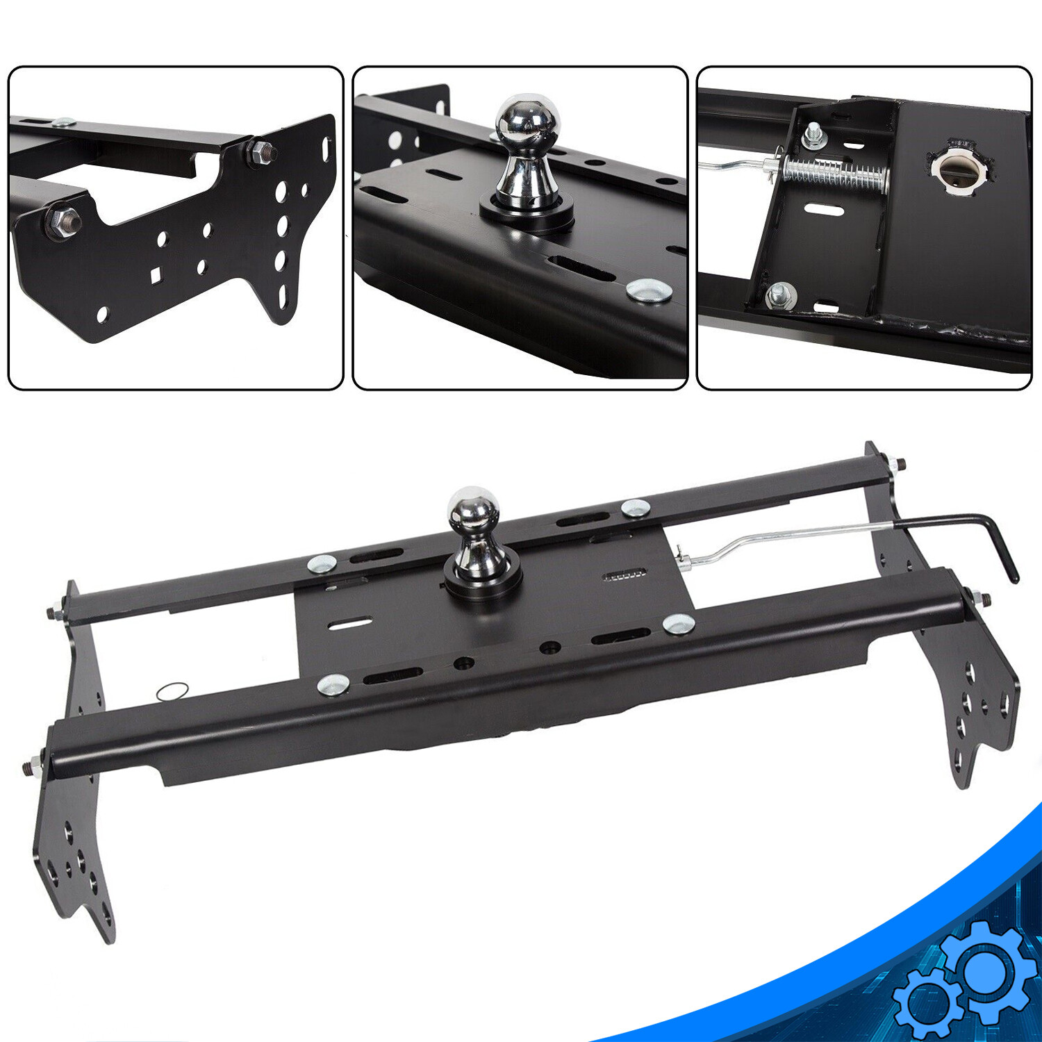 For 99-16 Ford F250 F350 Complete Under Bed Gooseneck Trailer Hitch System