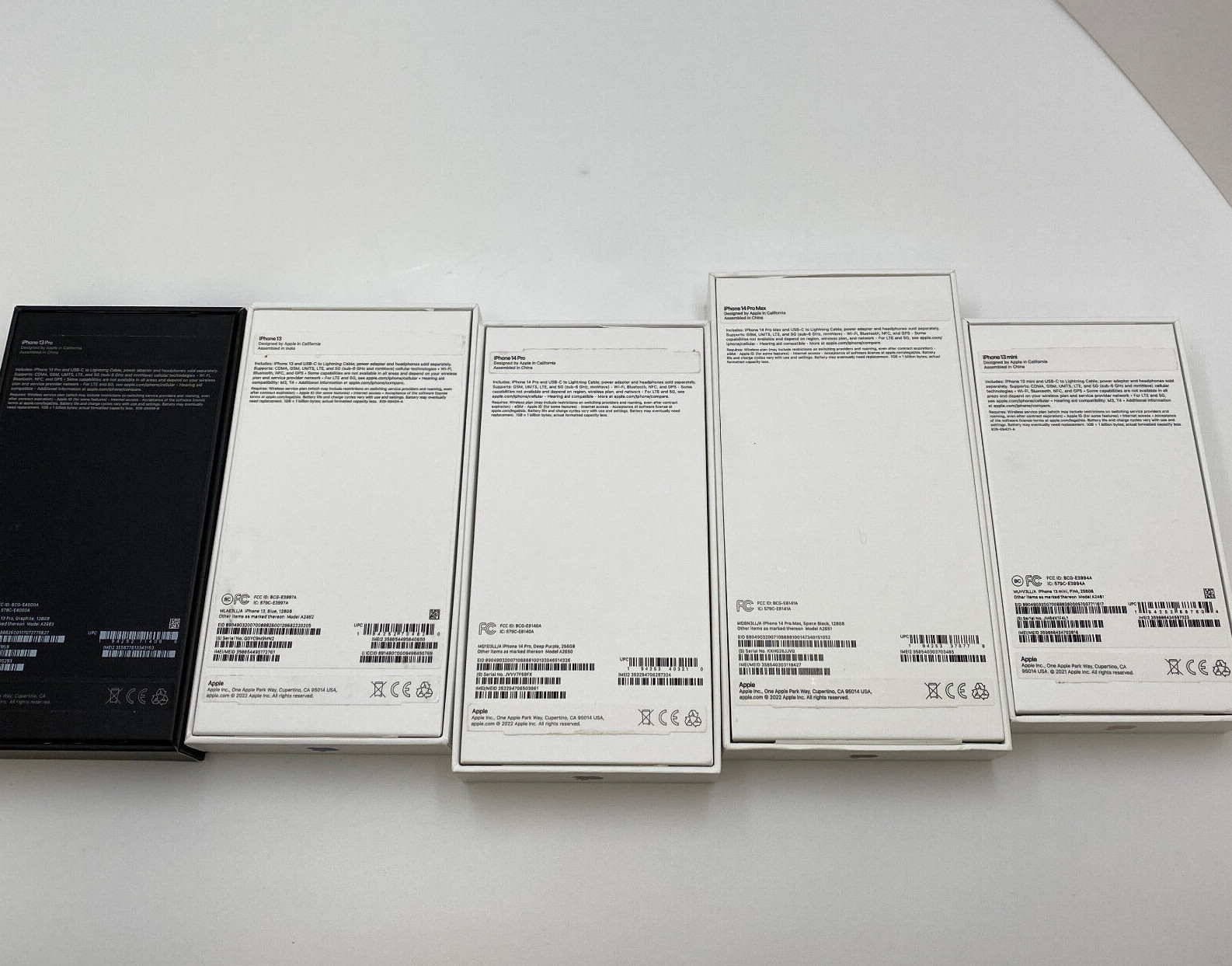 OEM Empty Box for iPhone 14, 14 PLUS, 14 PRO MAX, 13 PRO, 13 PRO MAX, 13 MINI