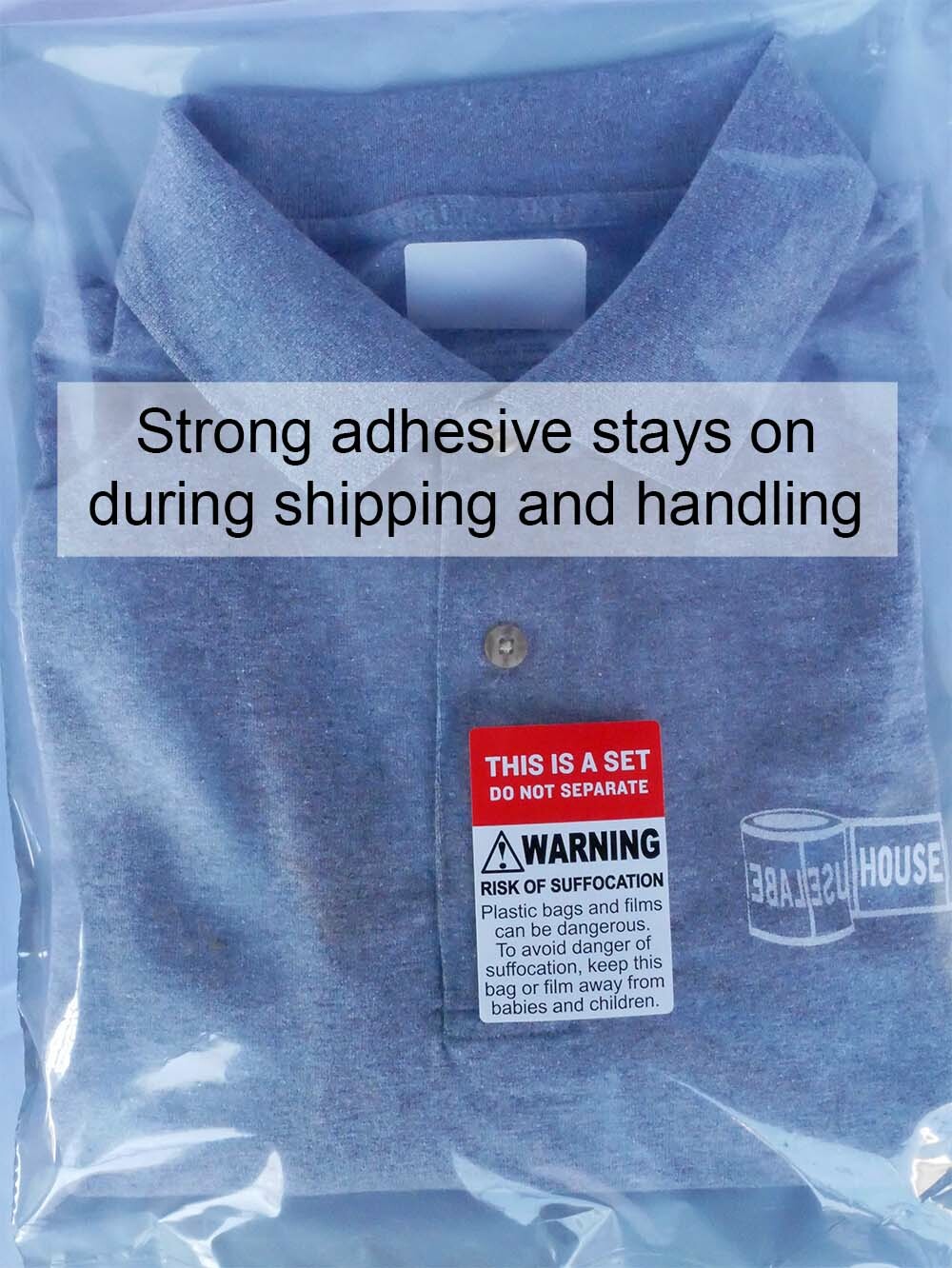 FBA Combo THIS IS A SET DO NOT SEPARATE/SUFFOCATION WARNING 50 Rls/25000 Labels