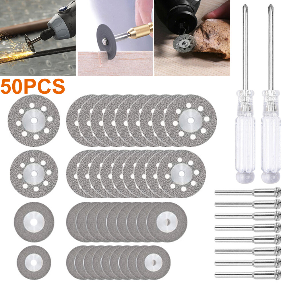 50x Diamond Cutting Wheel For Dremel Rotary Tool Die Grinder Metal Cut Off Disc