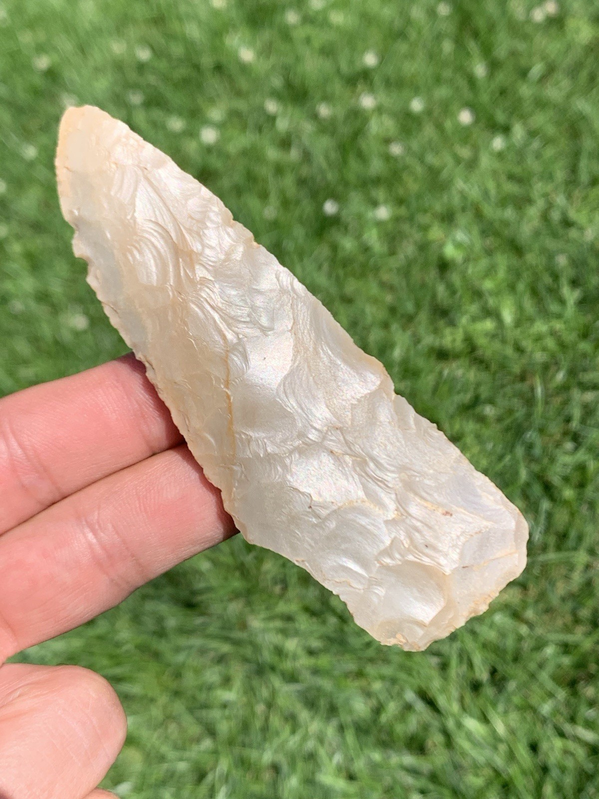 Authentic Archaic Blade Arrowhead 4 1/8 Fayette Co Kentucky Glossy Carter Cave