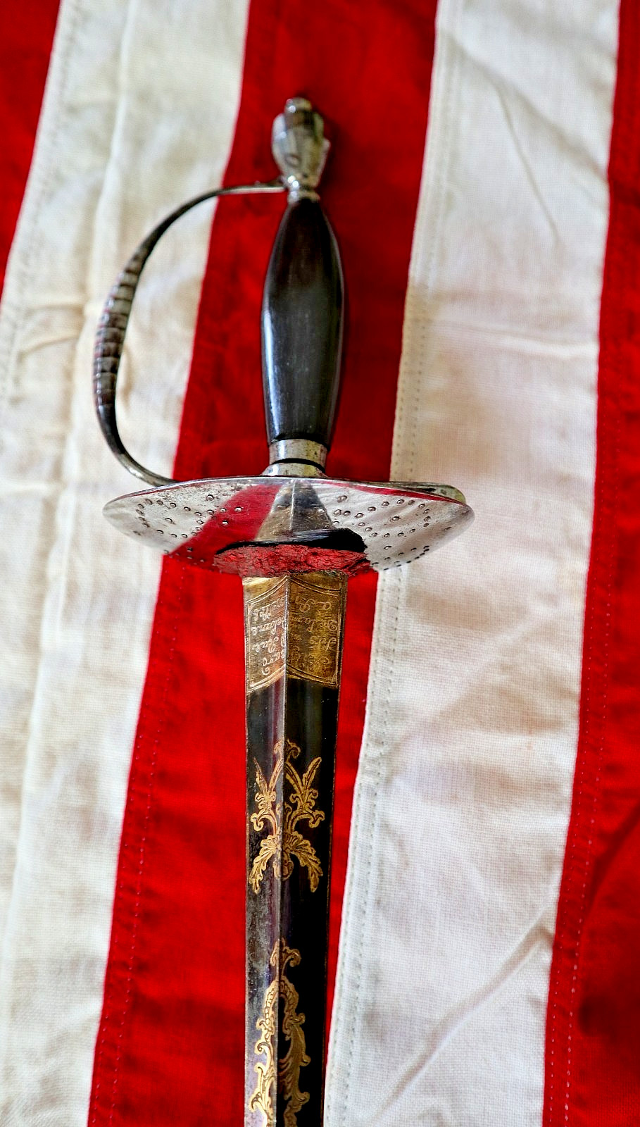 AMERICAN FRENCH INDIAN WAR REVOLUTIONARY WAR STEEL HILT RAPIER SWORD CA 1765