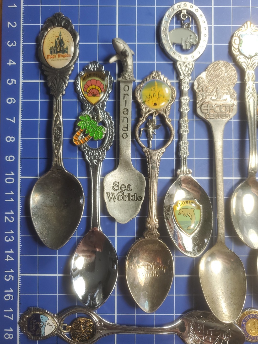 Vintage Souvenir Spoons Lot - Florida Theme