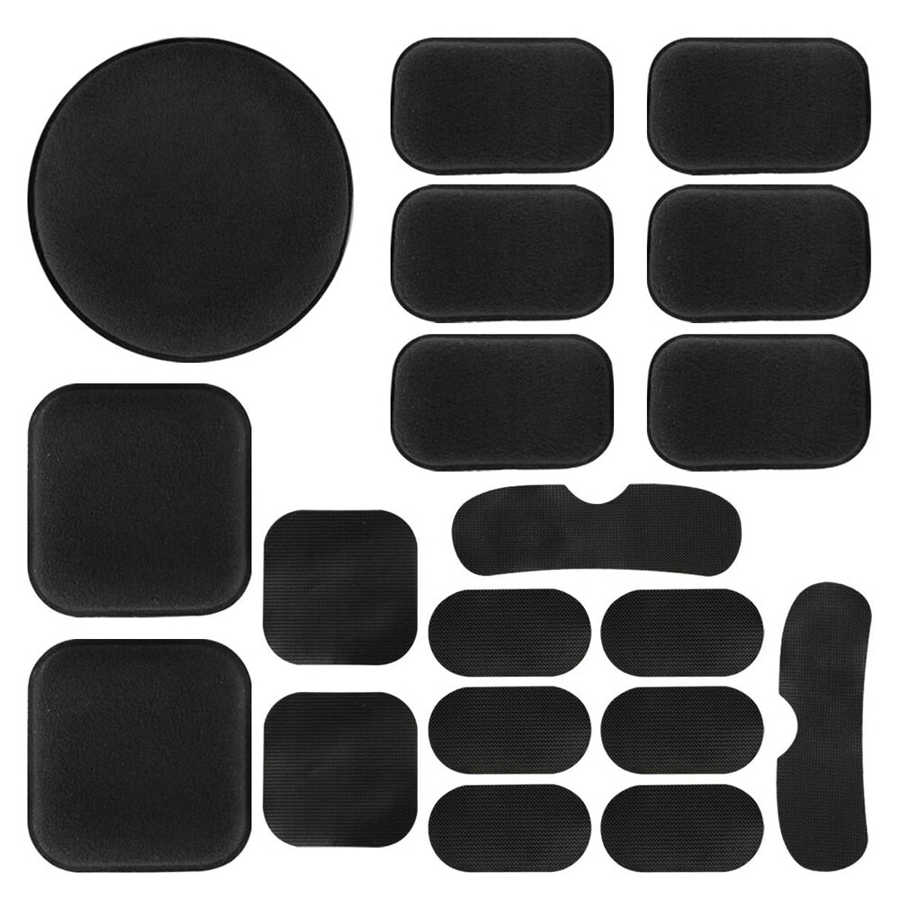 19PCS Helmet Sponge Pads Tactical Helmet Inner EVA Cushion Pad with Hook Sticker