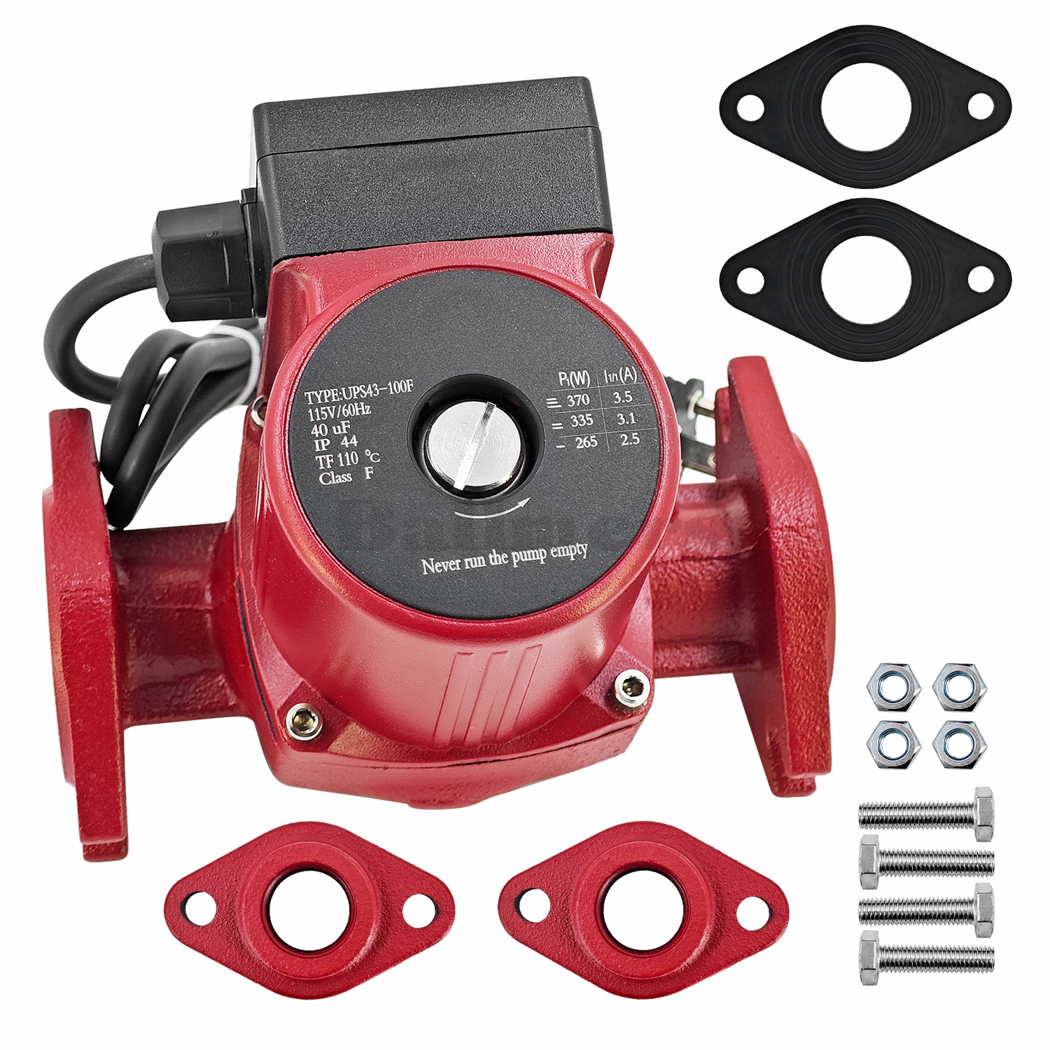 NEW 1/2 HP Water Circulator Pump for Grundfos 115V 3-Speed 95906638 UPS43-100SF