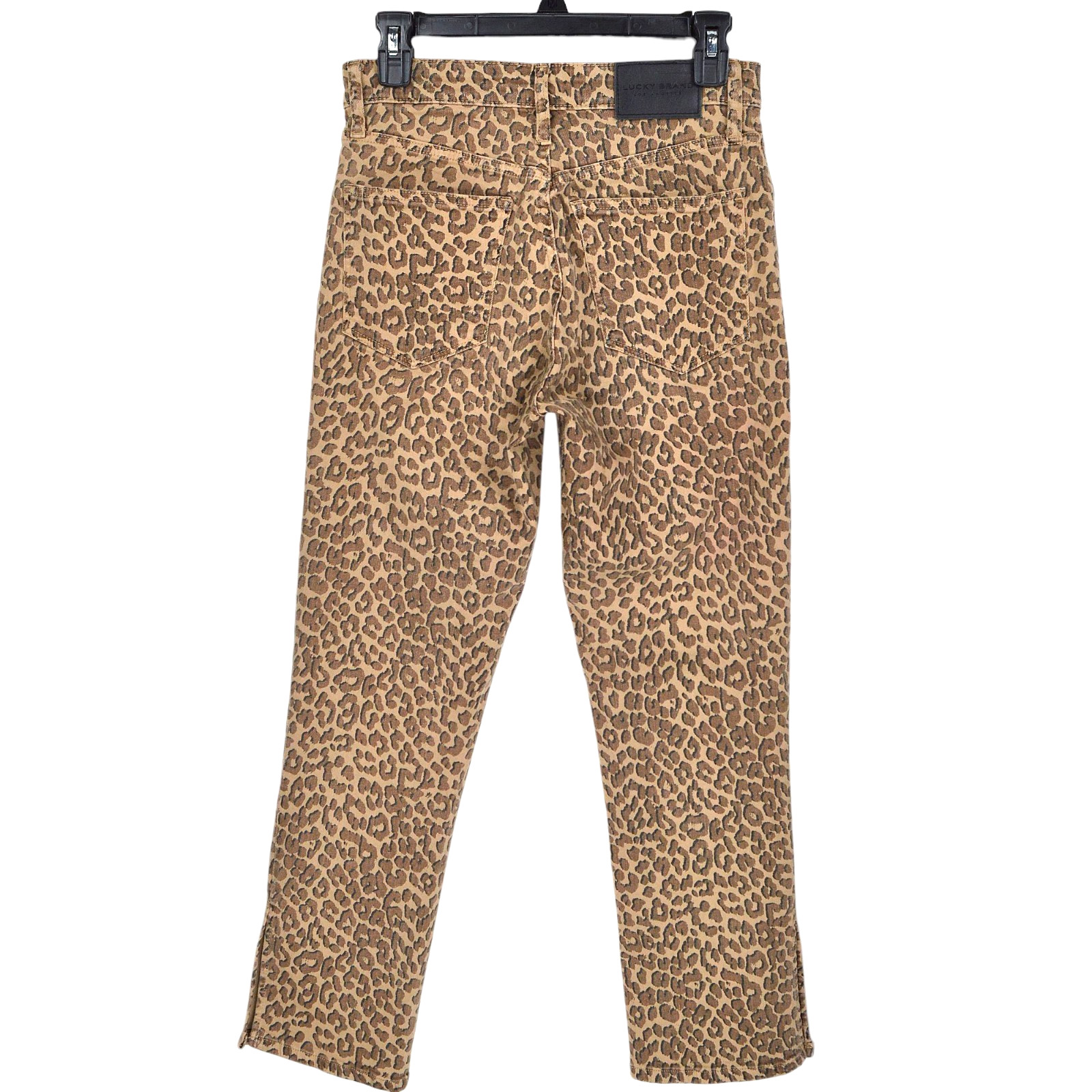 Lucky Brand High Rise Bridgette Slim Jeans Womens Size 6/28 Leopard Print Denim