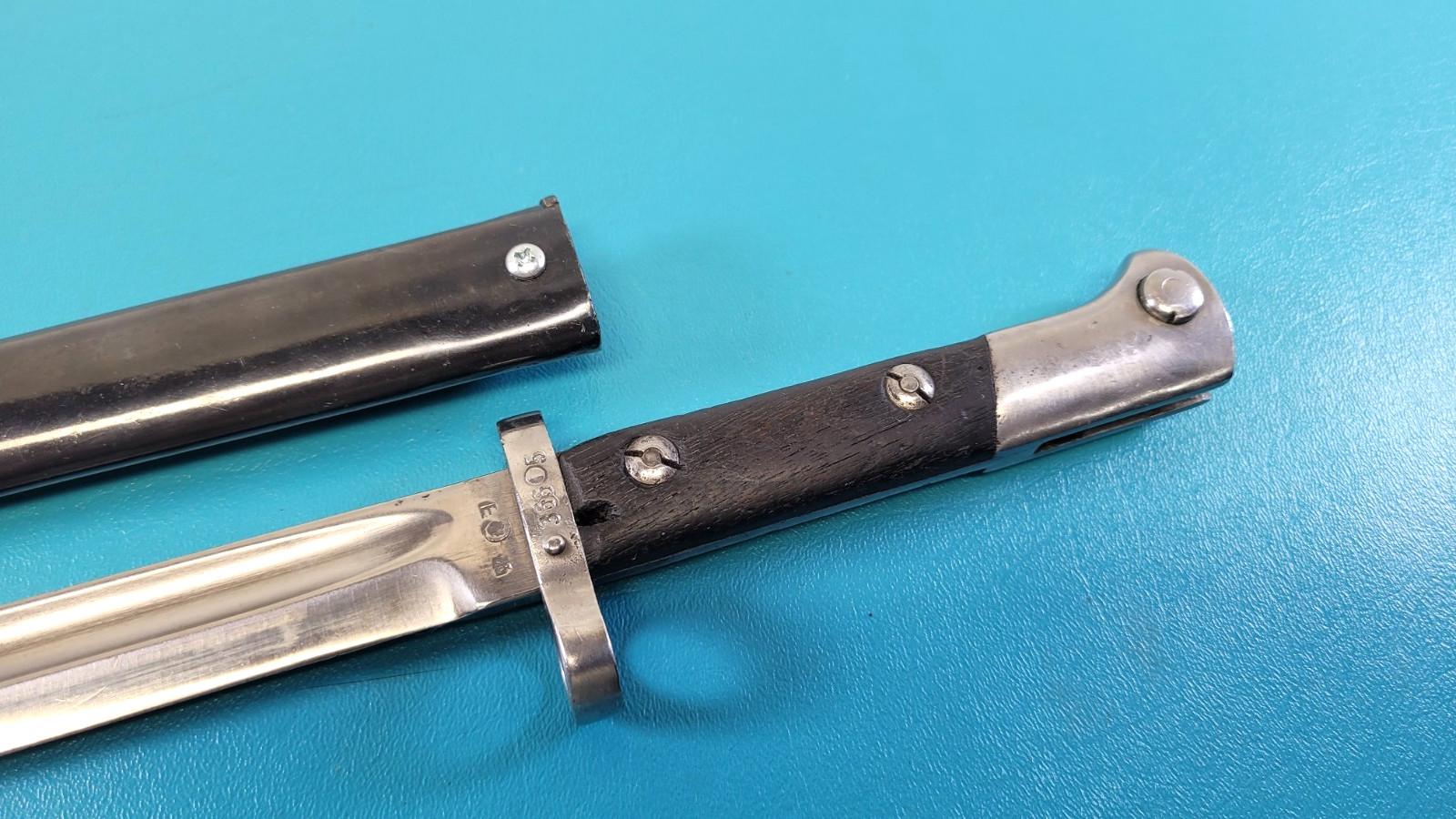 WWII Czechoslovakia Czech Rifle Bayonet + Scabbard CSZ 23 TR994