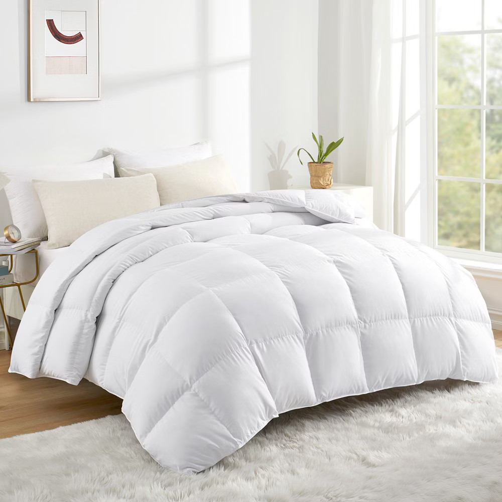 Peace Nest Heavyweight White Down Comforter 600 Fill Power with Ultra Soft