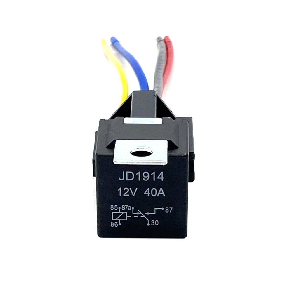 5- 25Pack 12V 30/40 Amp 5-Pin SPDT Automotive Relay with Wires & Harness Socket