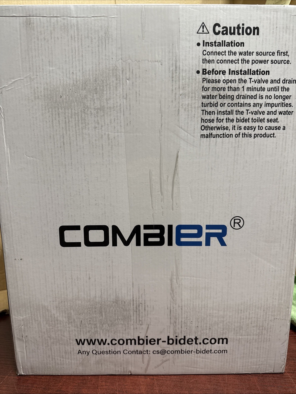 Combier Smart Round Bidet Toilet Seat White CMA102DS-B