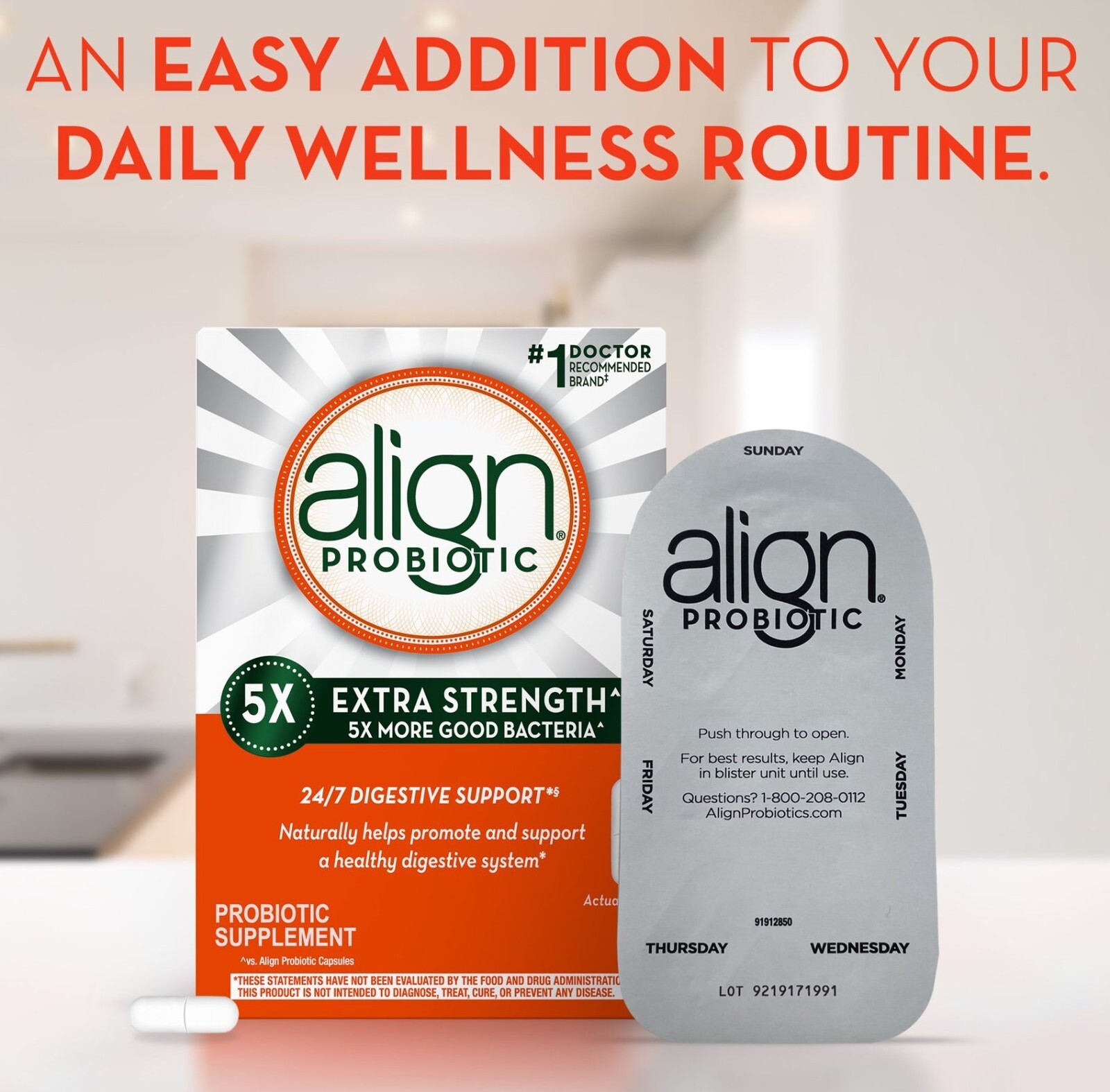 ALIGN PROBIOTIC - EXTRA STRENGTH - 21 CAPSULES - EXP. 6/2025