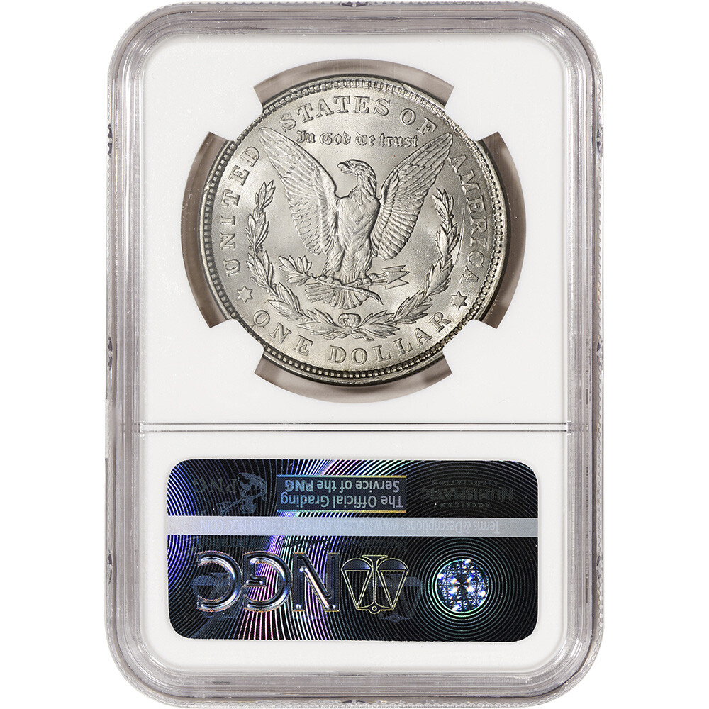 1921 US Morgan Silver Dollar $1 - NGC Brilliant Uncirculated