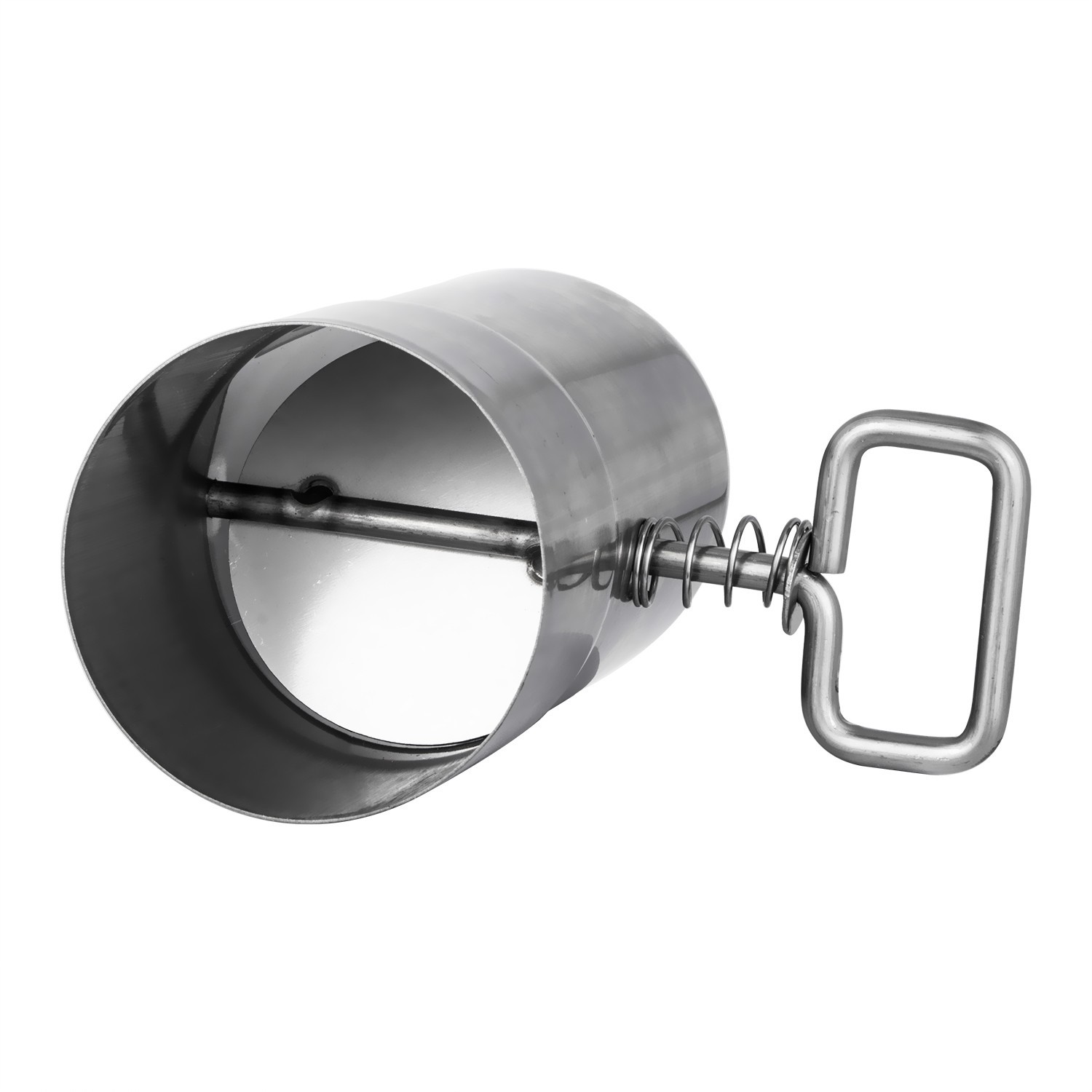 Stove Pipe with Damper 2.36" Stainless Steel Air Valve Chimney Flue for Stove