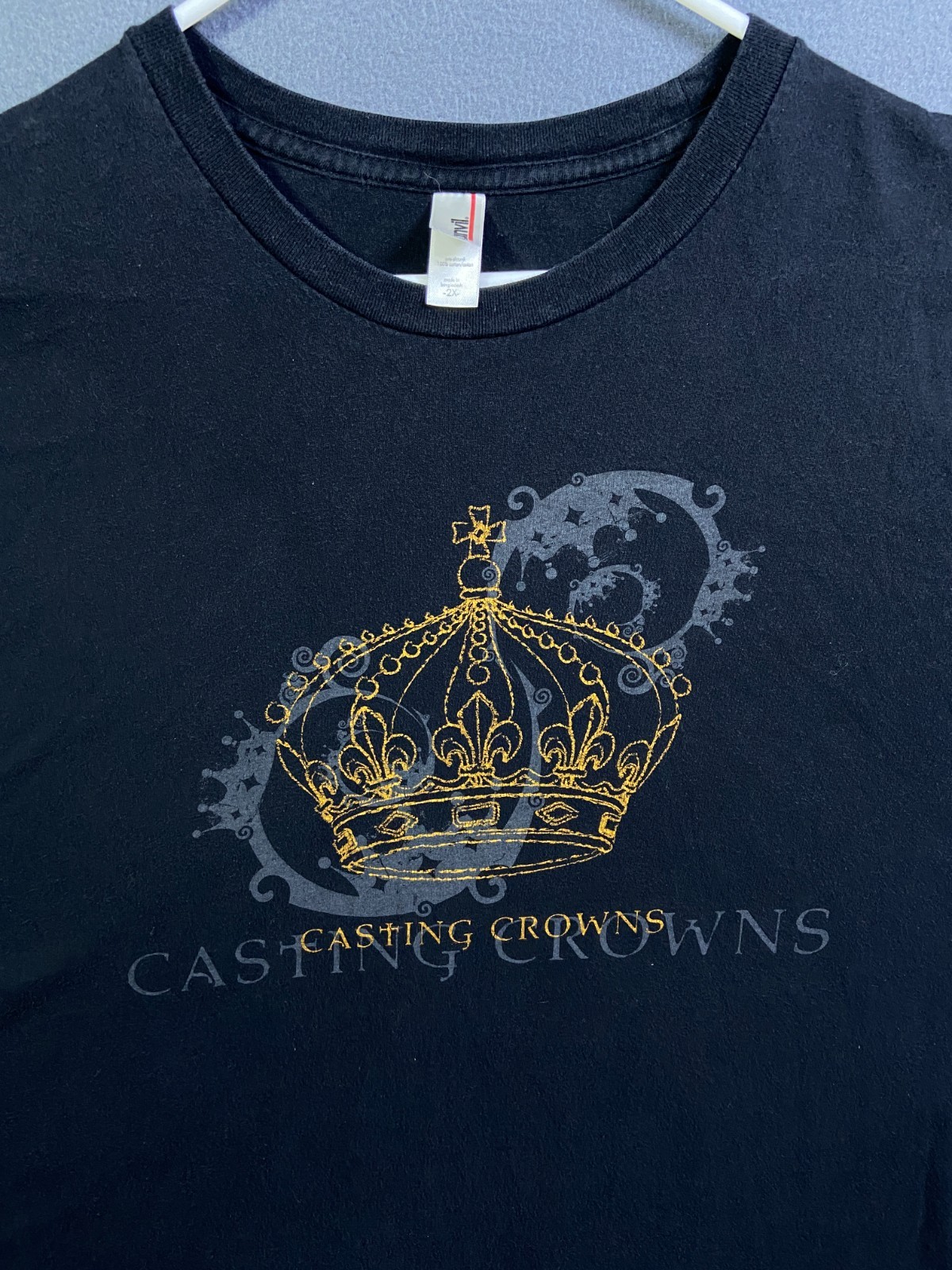 Vintage Contemporary Christian Rock Band Casting Crowns TShirt Anvil Red 2XL 90s