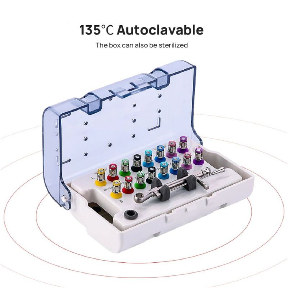 Dental Universal Implant Prosthetic Kit Torque Wrench Screw Drivers Remover Kit