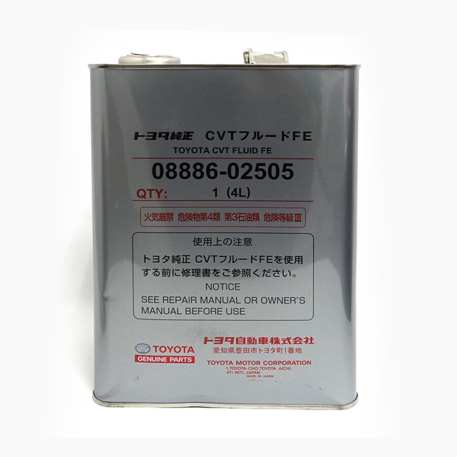 Genuine Toyota CVT FE Fluid 4 Liters Transmission Oil 08886-02505 OEM