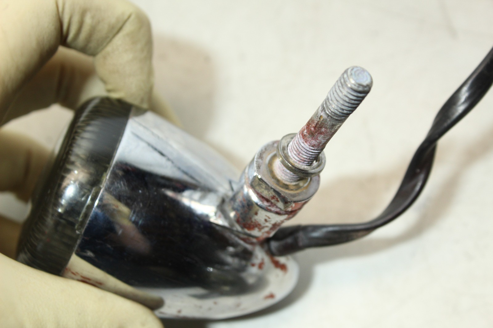 Harley Softail Dyna Sportster OEM Front Turn Signal Set Pair Chrome Bullet Style