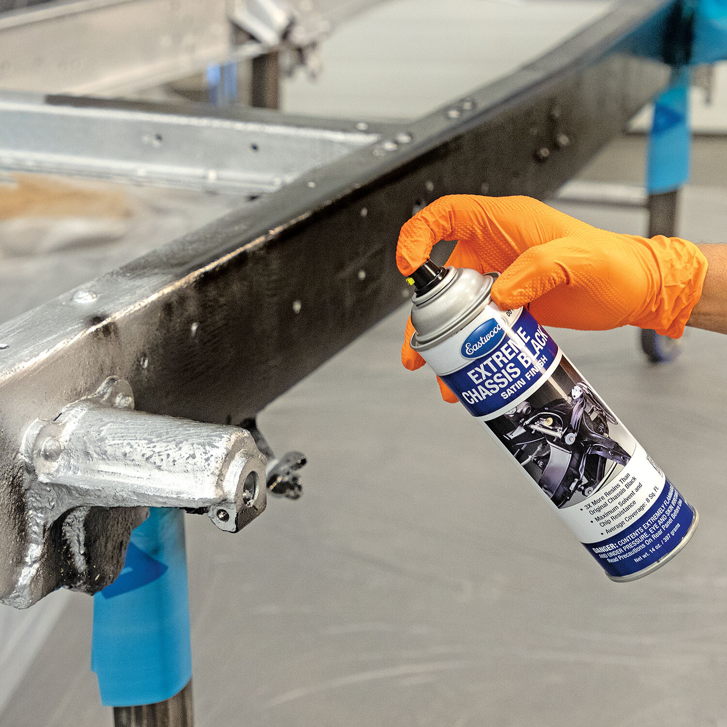 Eastwood Extreme Chassis Black Satin Aerosol Spray Paint Car Frame Paint 4 Pack