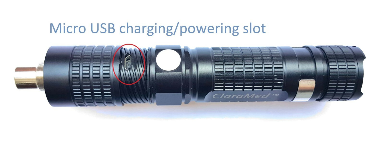 ClaraMed Battery/USB LED Light Source compatible with Storz endoscopes/cables,S2