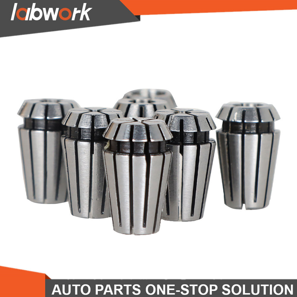Labwork 7PCS ER11 Spring Collet Set 1/16"-1/4" Chuck For Machine Lathe Milling