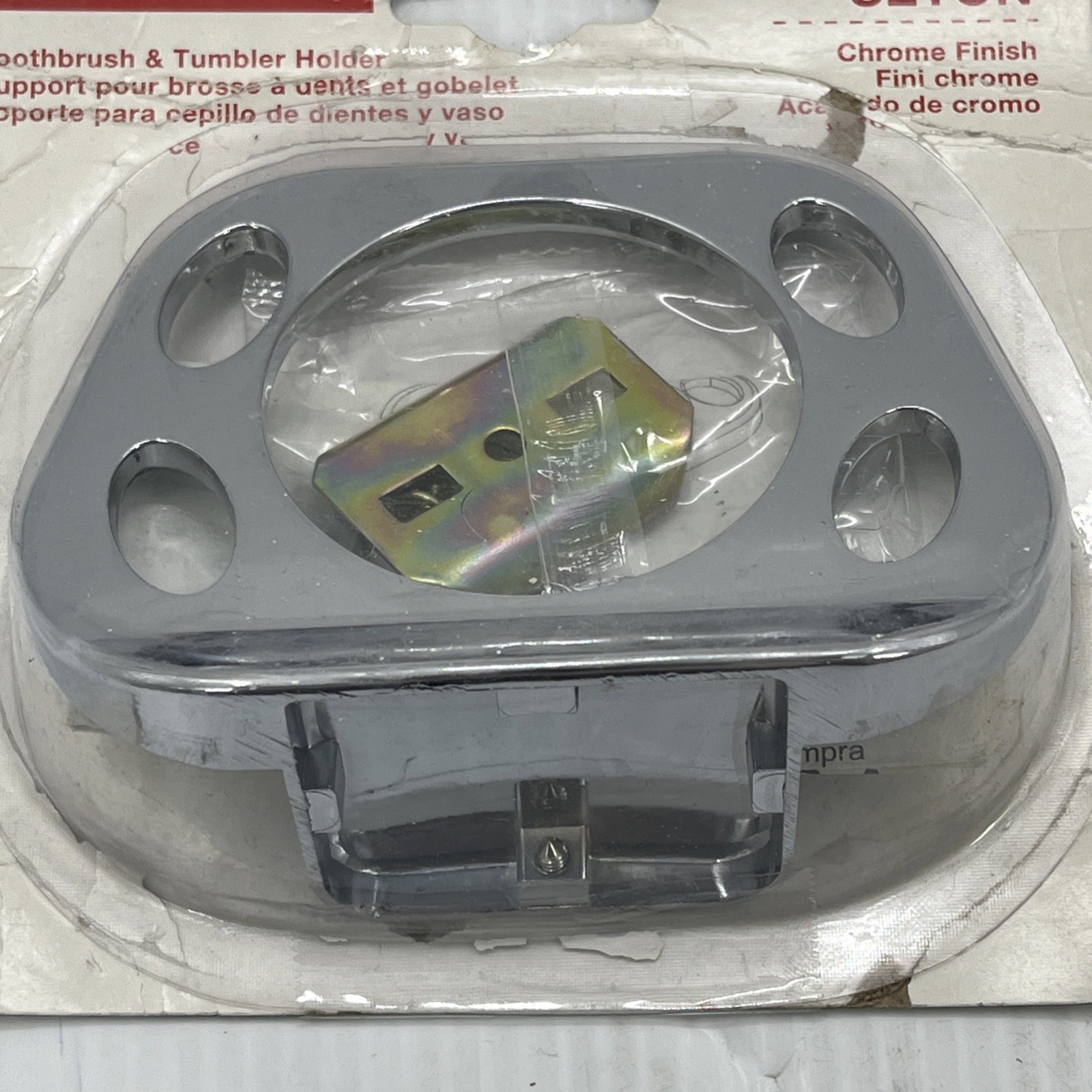 Project Source Seton Chrome Toothbrush and Tumbler Holder Bathroom 0033741 {27}.