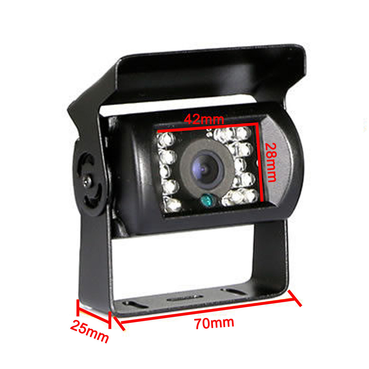 7" Quad Split Monitor+4x SideView Backup Camera System For Semi Truck Trailer RV