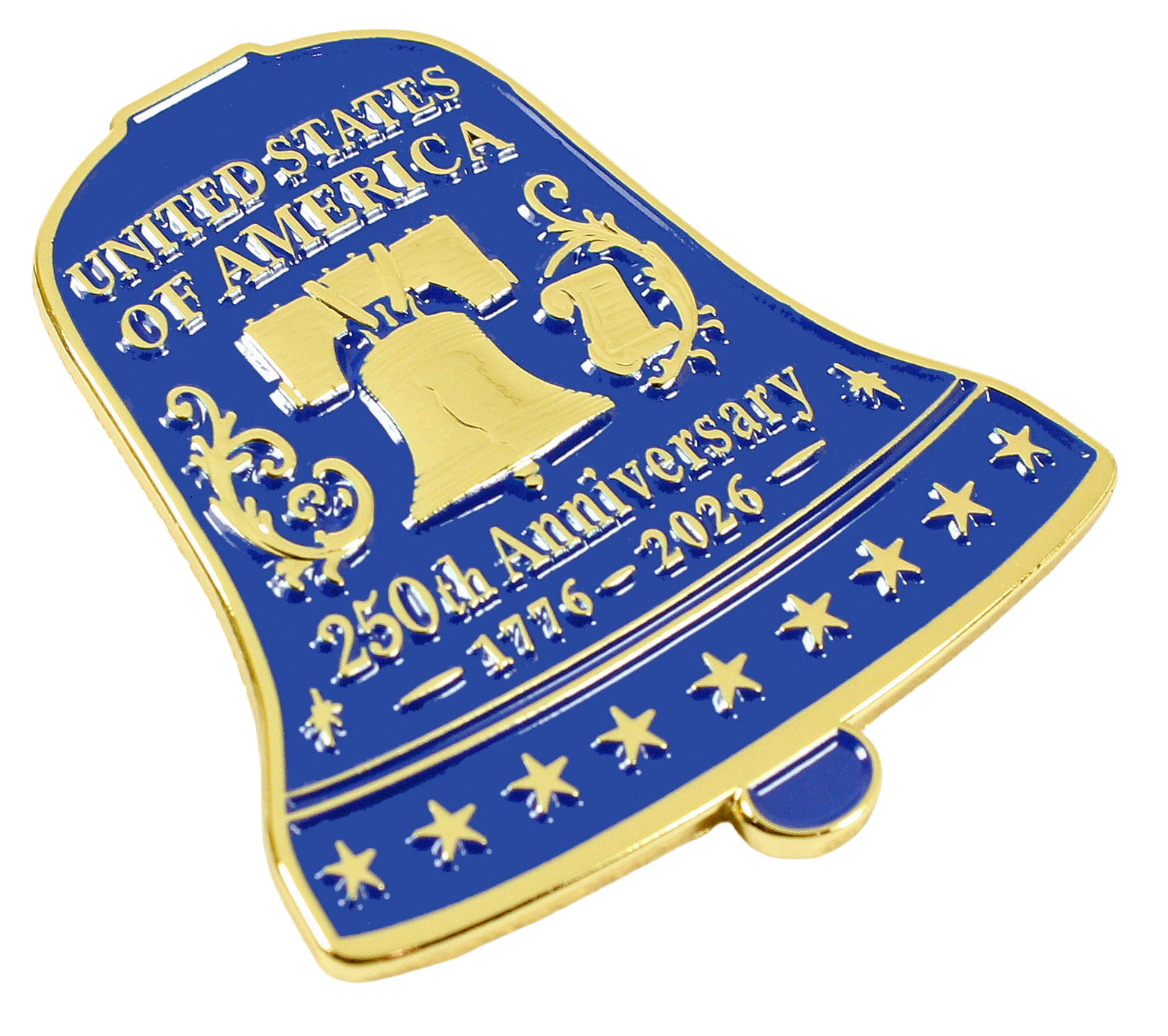 America 250th Anniversary Liberty Bell Pin - Limited 2,026 - 1-5/8"