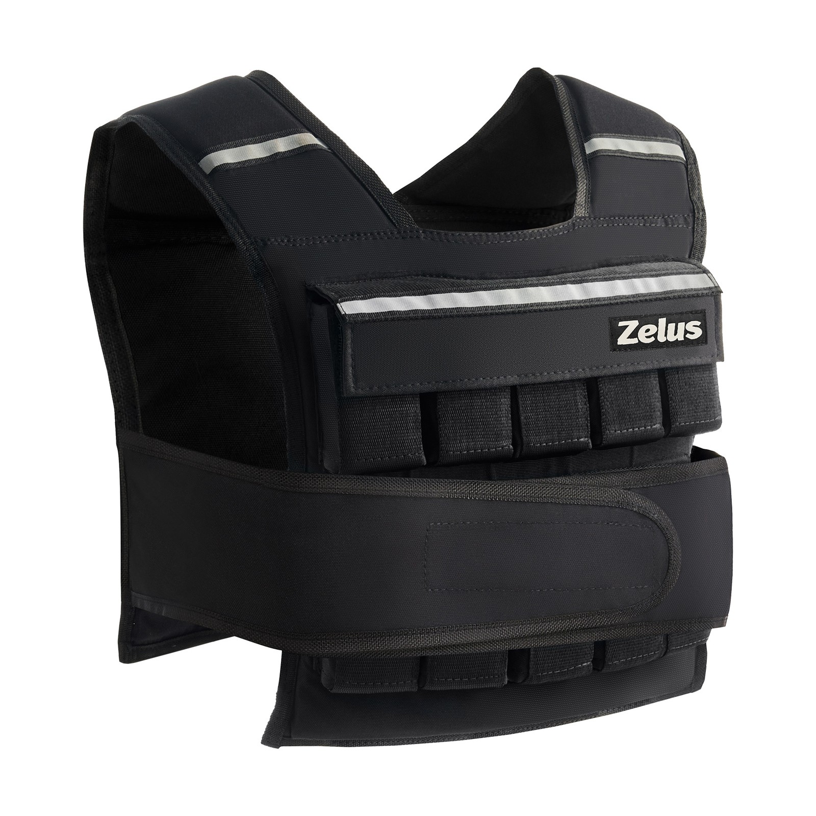 ZELUS 45 lb Weighted Vest with Iron 20 Weights Adjustable Weight Vest for Men