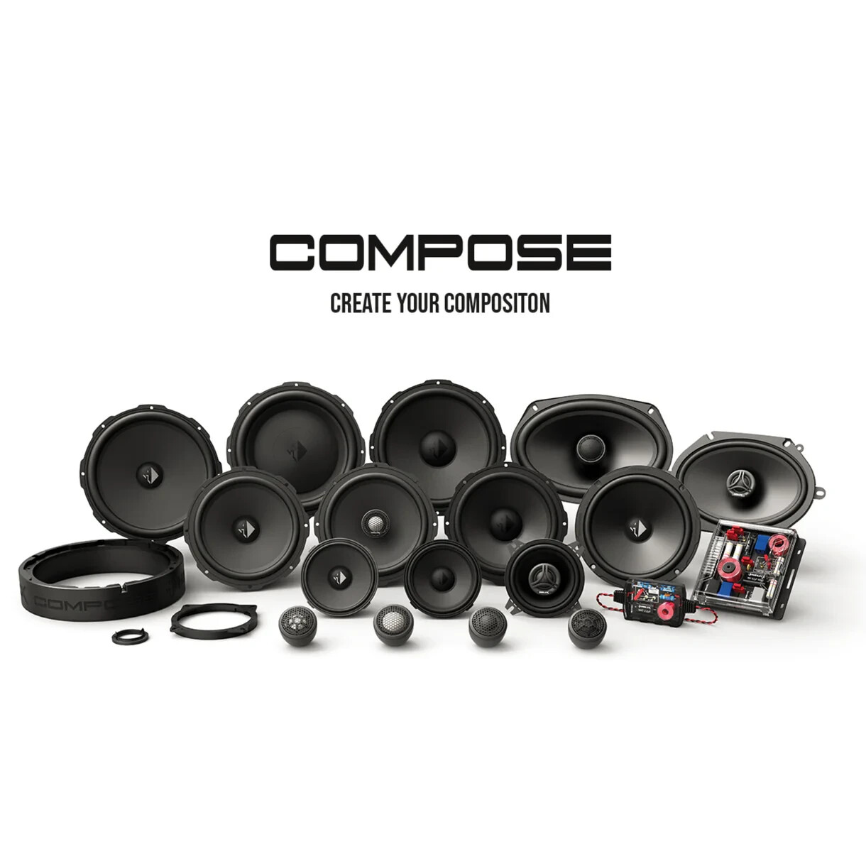 Helix Compose Ci5 T25FM-CA Tweeters 1 Inch 25mm FlexMount Ceramic Aluminum Dome