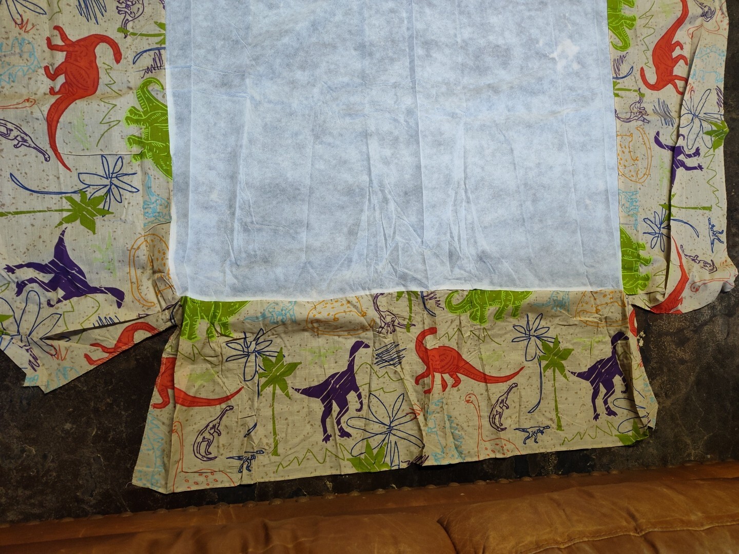 Dinosaurs Twin Bed Skirt Colorful Kids Bedding 13in Drop