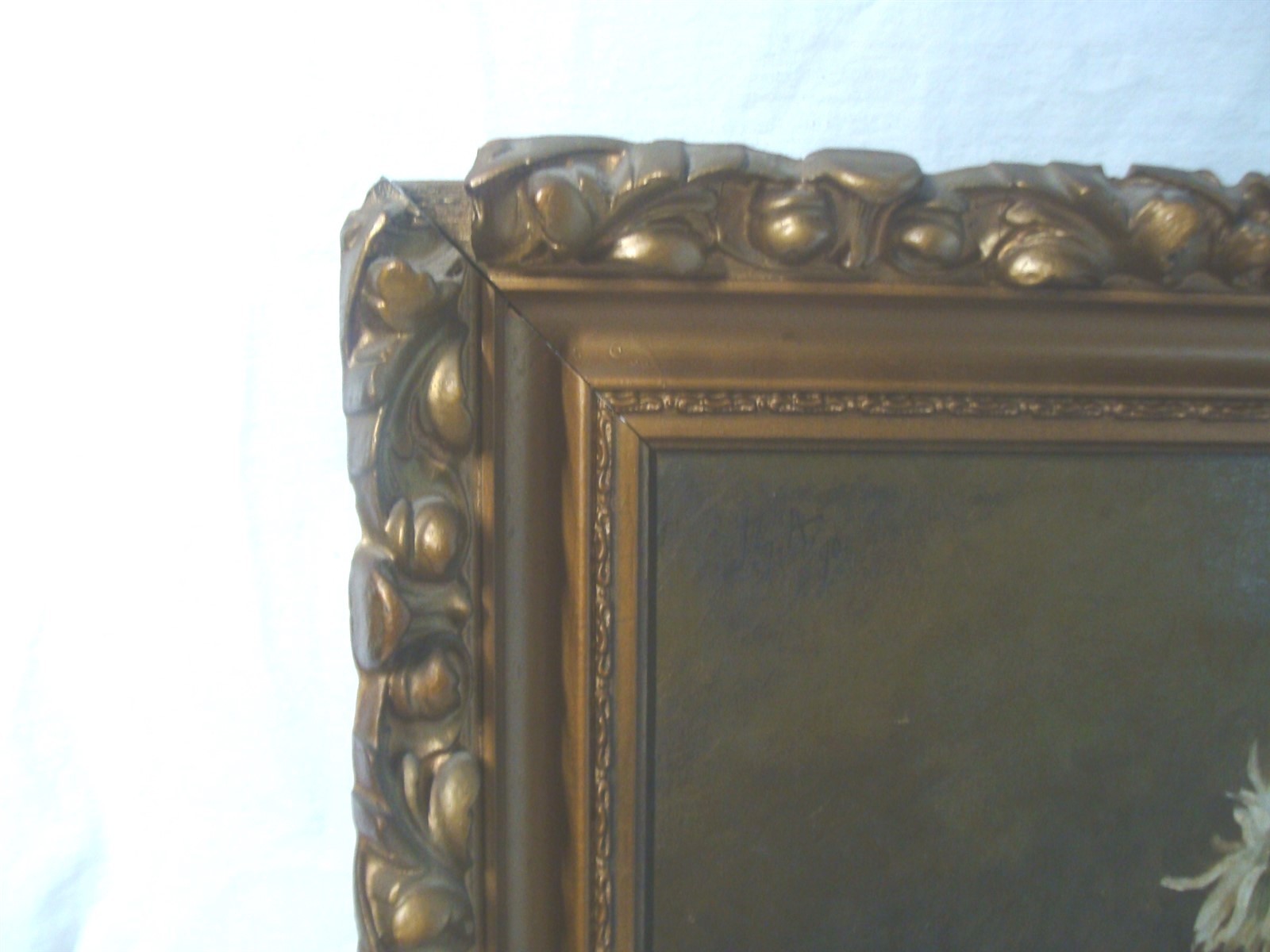 Antique 1890 Fall River School Still Life Peonies O/C Painting