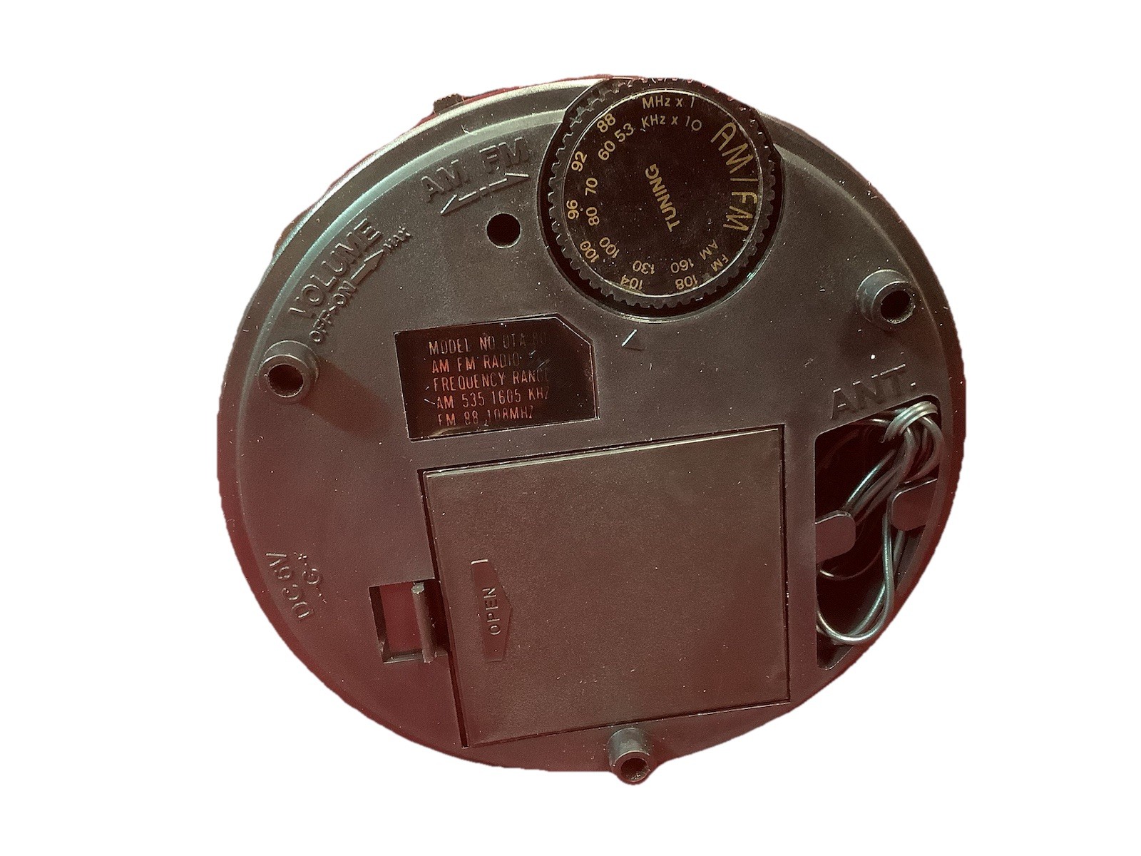 Vintage Chrome Deco Mike Microphone Am Fm Radio OTA-80 In Box Works Good