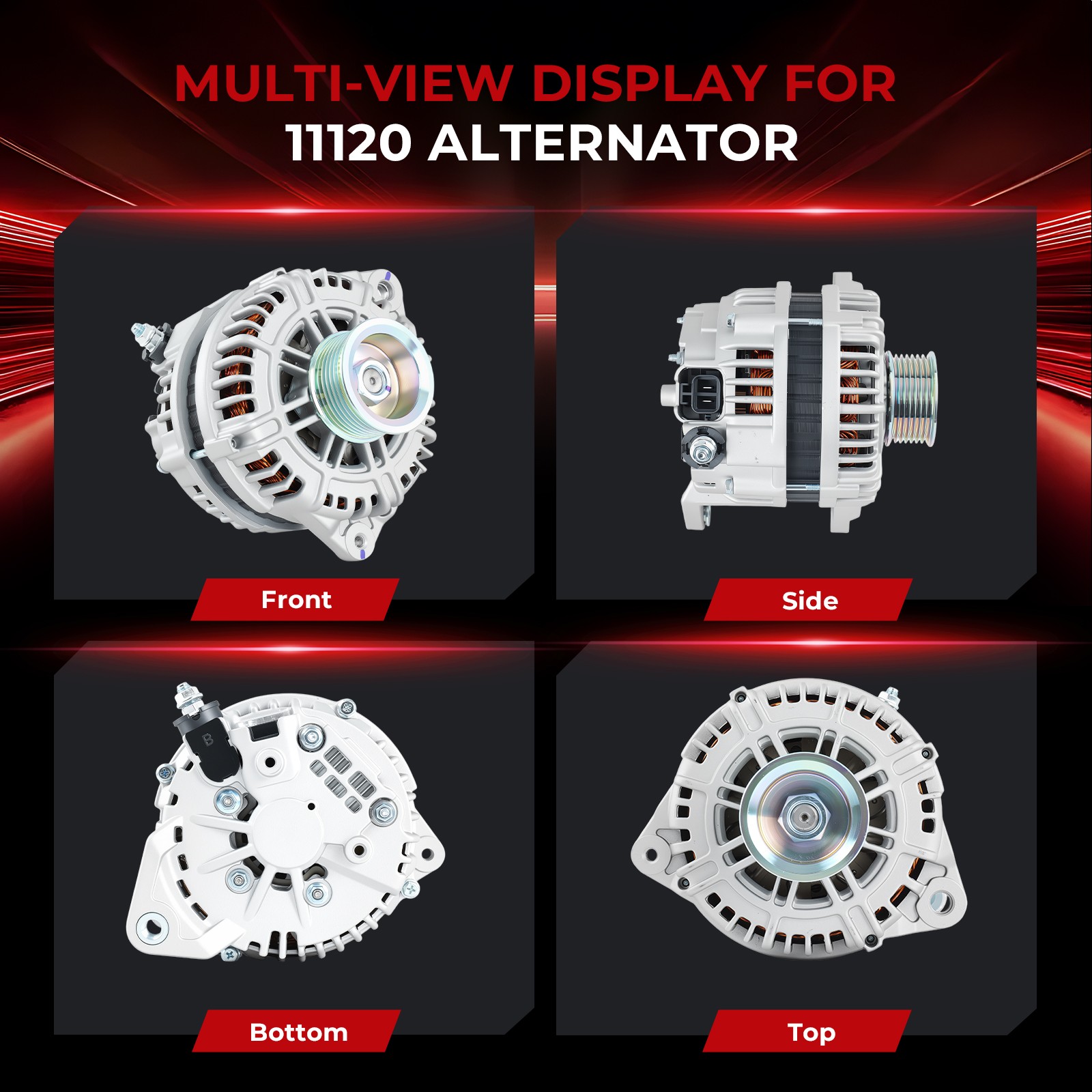 11120 Alternator For 2004-2007 Nissan Titan Armada SE LE Base INFINITI QX56 5.6L