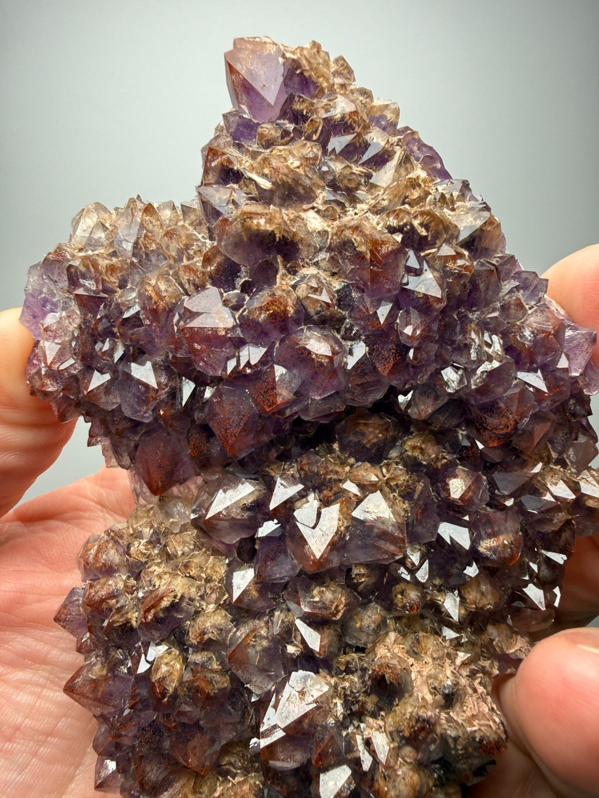 COLLECTORS!! Hematite included Amethyst plate - Blue Point Mine- Thunder Bay, CA