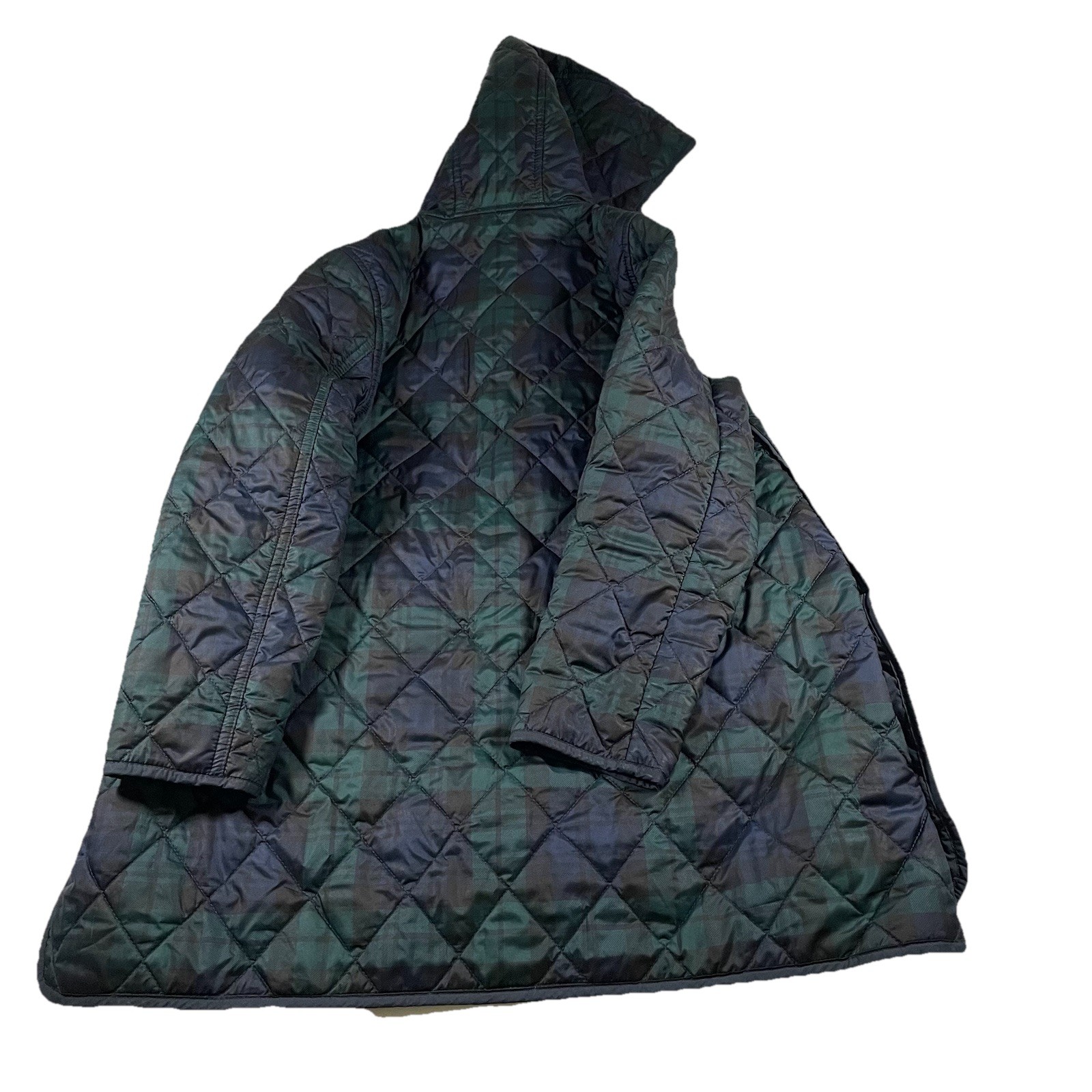 Polo Ralph Lauren Girls Kids 6X Reversible Quilted Plaid Jacket Snap Shield