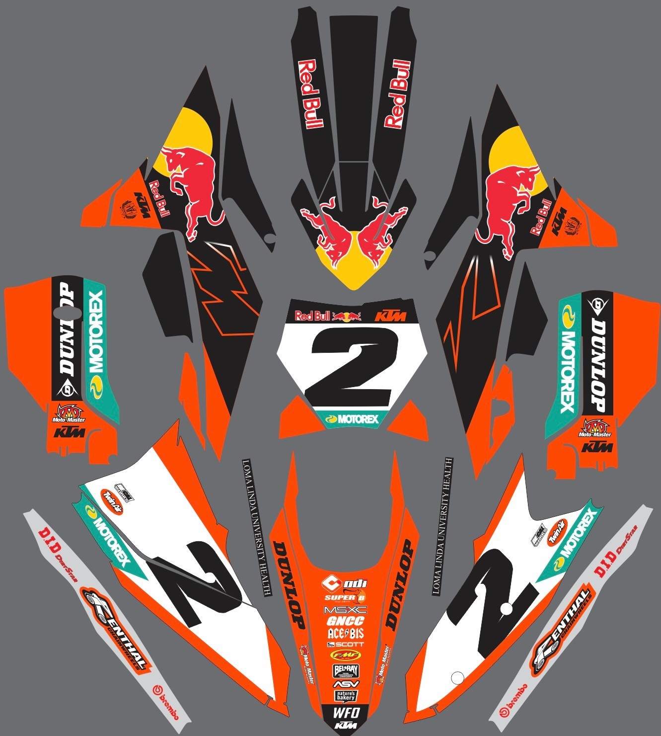 Factory edition Graphics for KTM 250XCF 2025 Decals Stickers