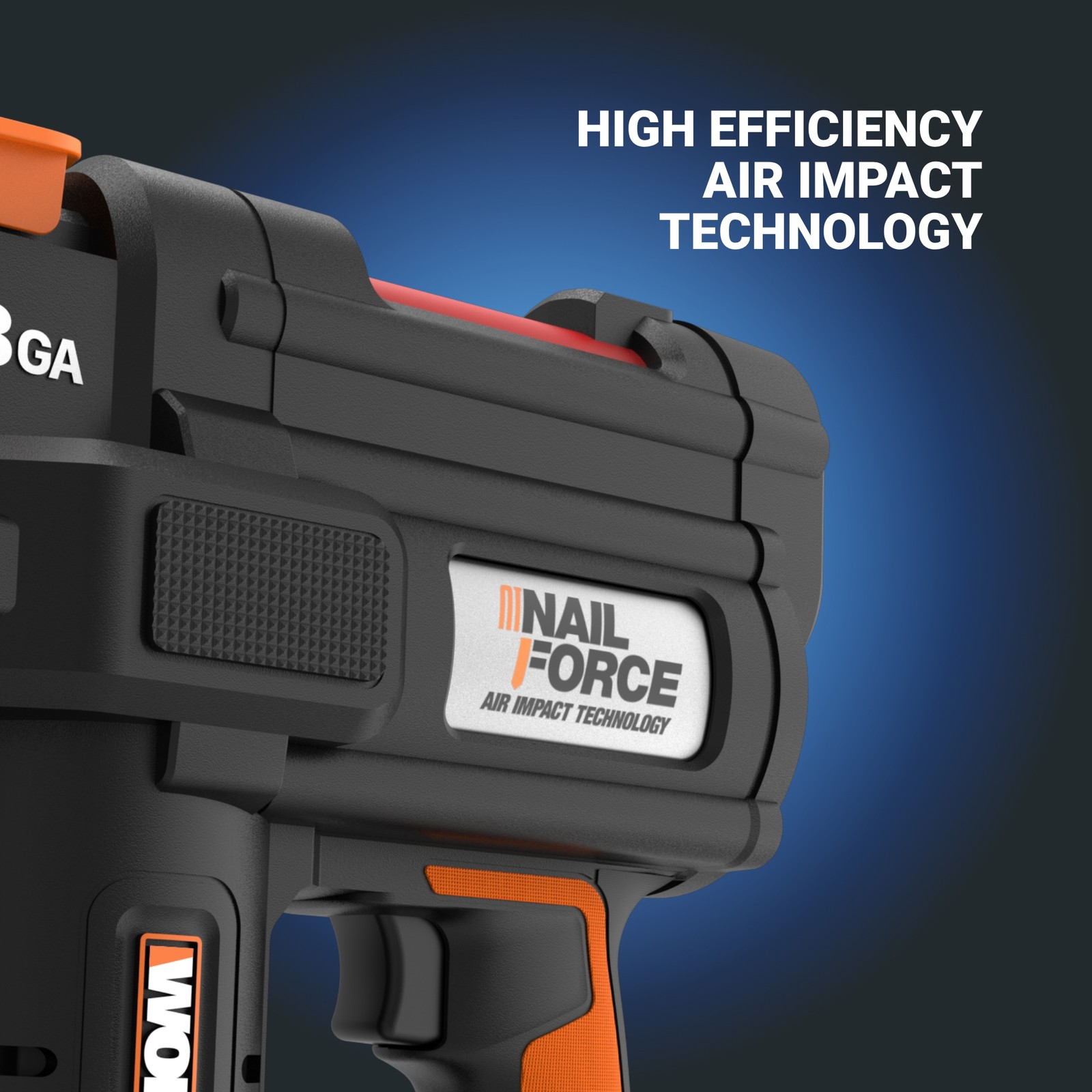 WX844L Worx Powershare Nitro 20V Cordless 18-Gauge Narrow Crown Staple Gun-CR