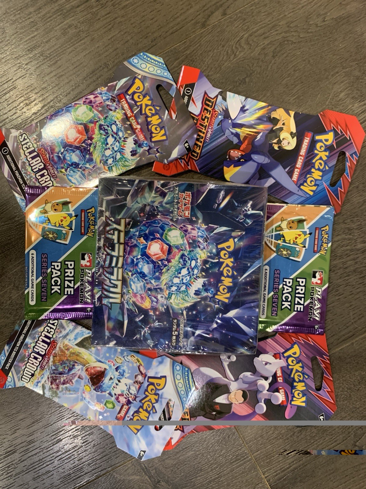 PokeRev Style Package 6x Sealed Pokemon TCG Booster Packs 5+1 Bonus Pack & VTG