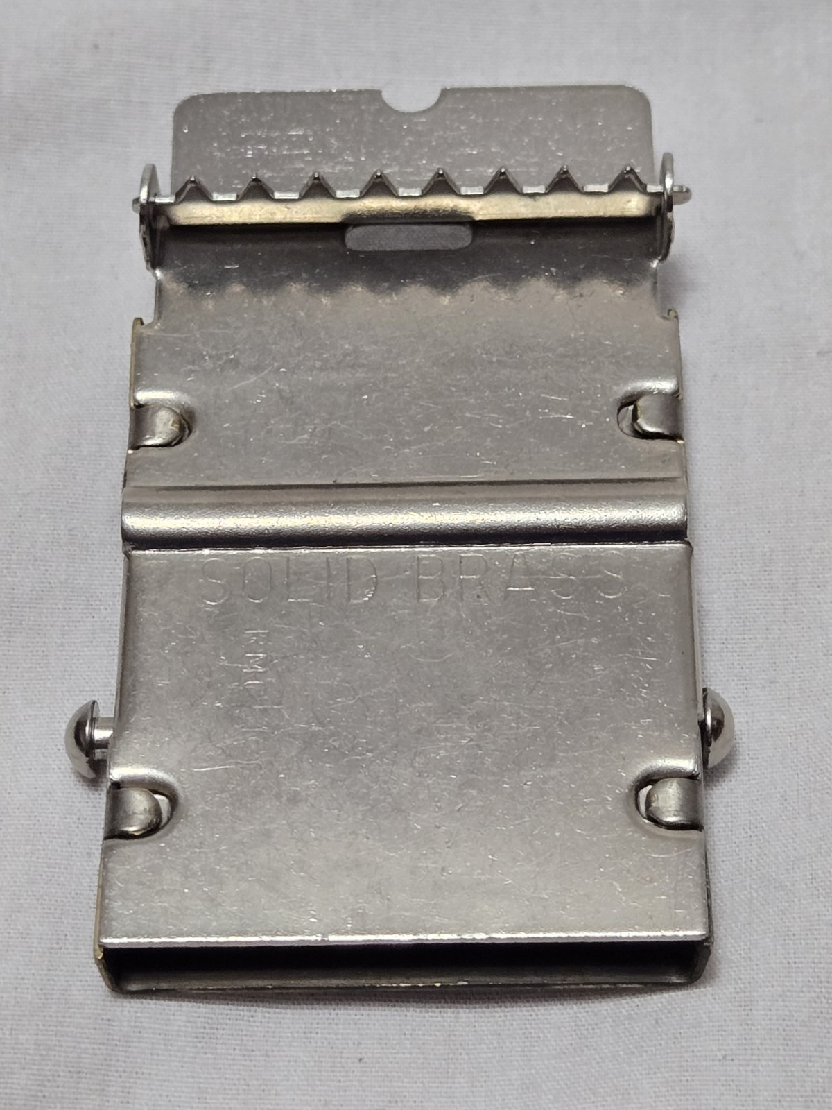 Vintage Coca-Cola Belt Buckle Solid Brass Coke Soda Pop Advertising Red & White