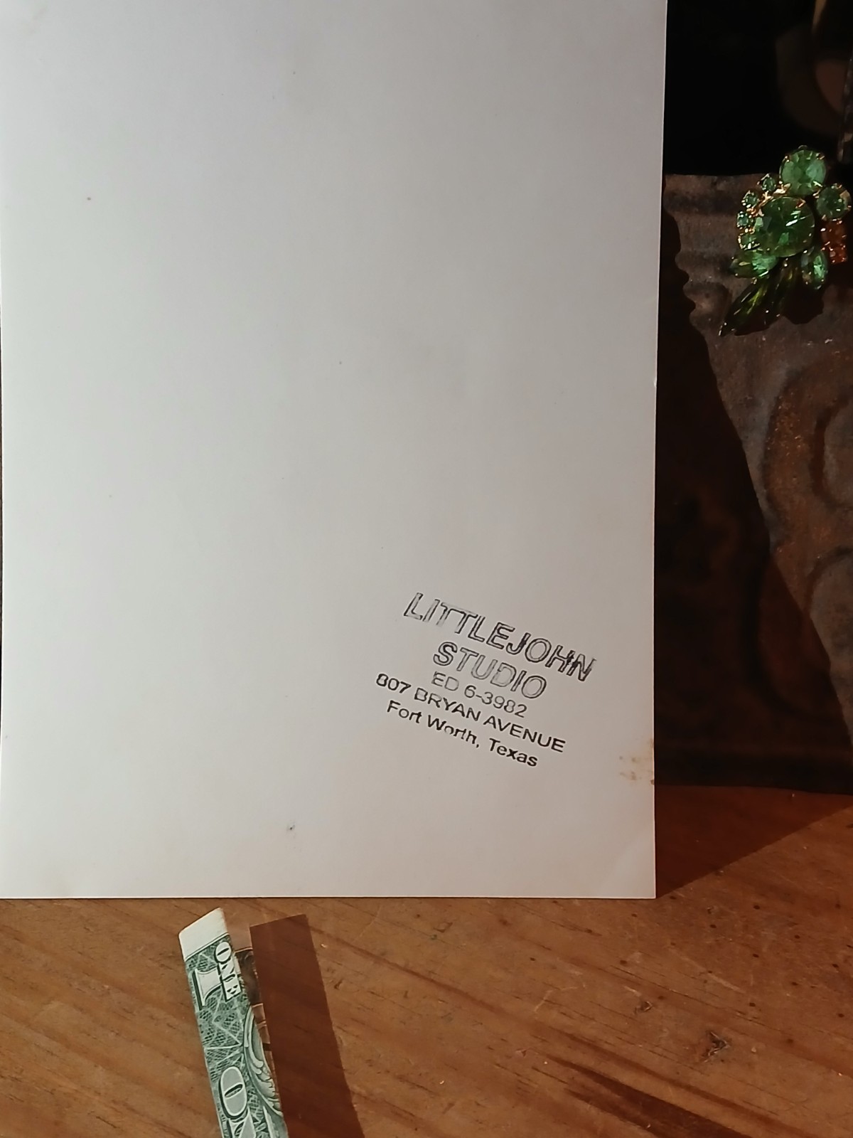 Antique African American *COLORED FRIENDS * CALVIN LITTLEJOHN * FORT WORTH TEXAS