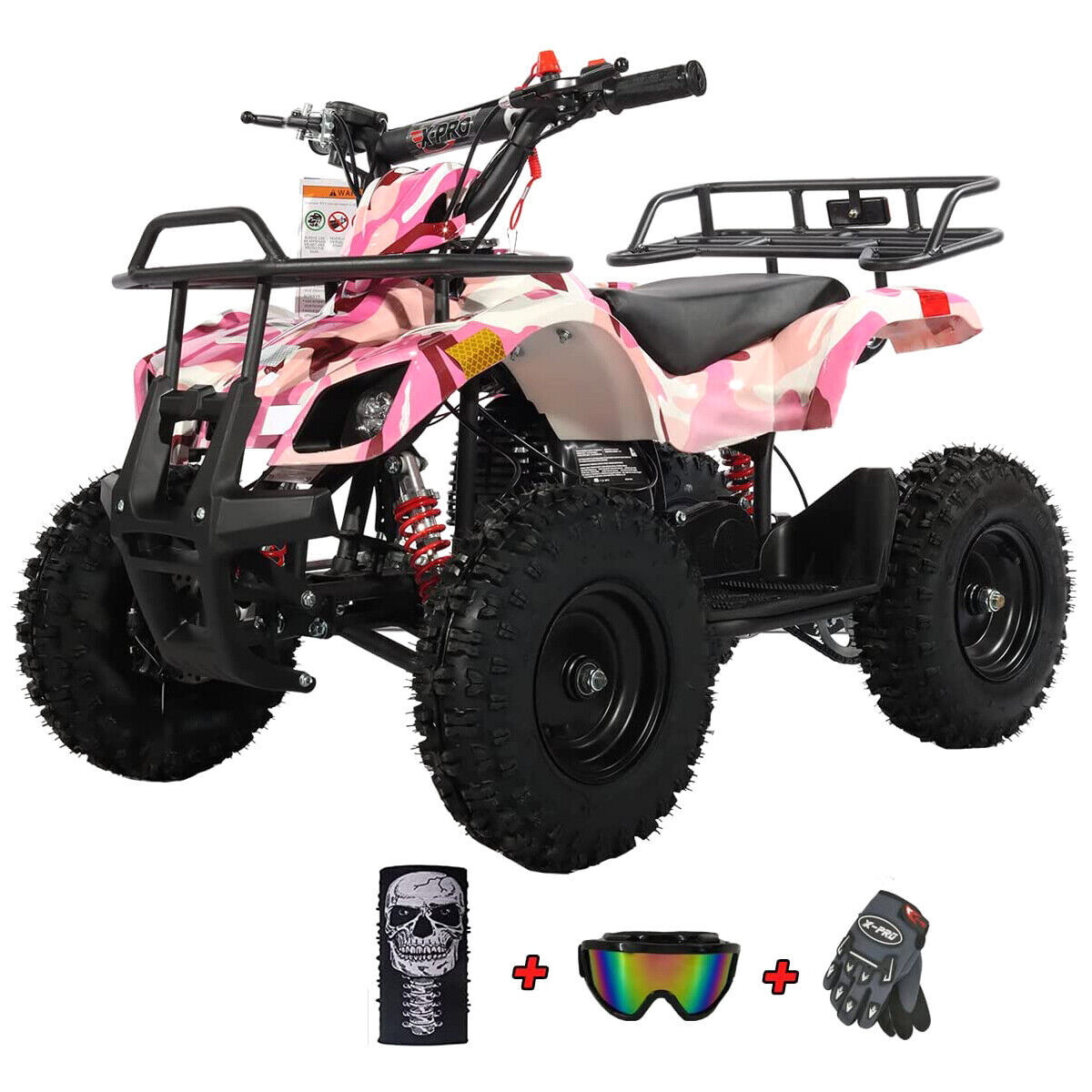 X-PRO Eagle 40cc Kids ATV 4 Stroke Mini Quad Kid 4 Wheeler Pull Start Disc Brake