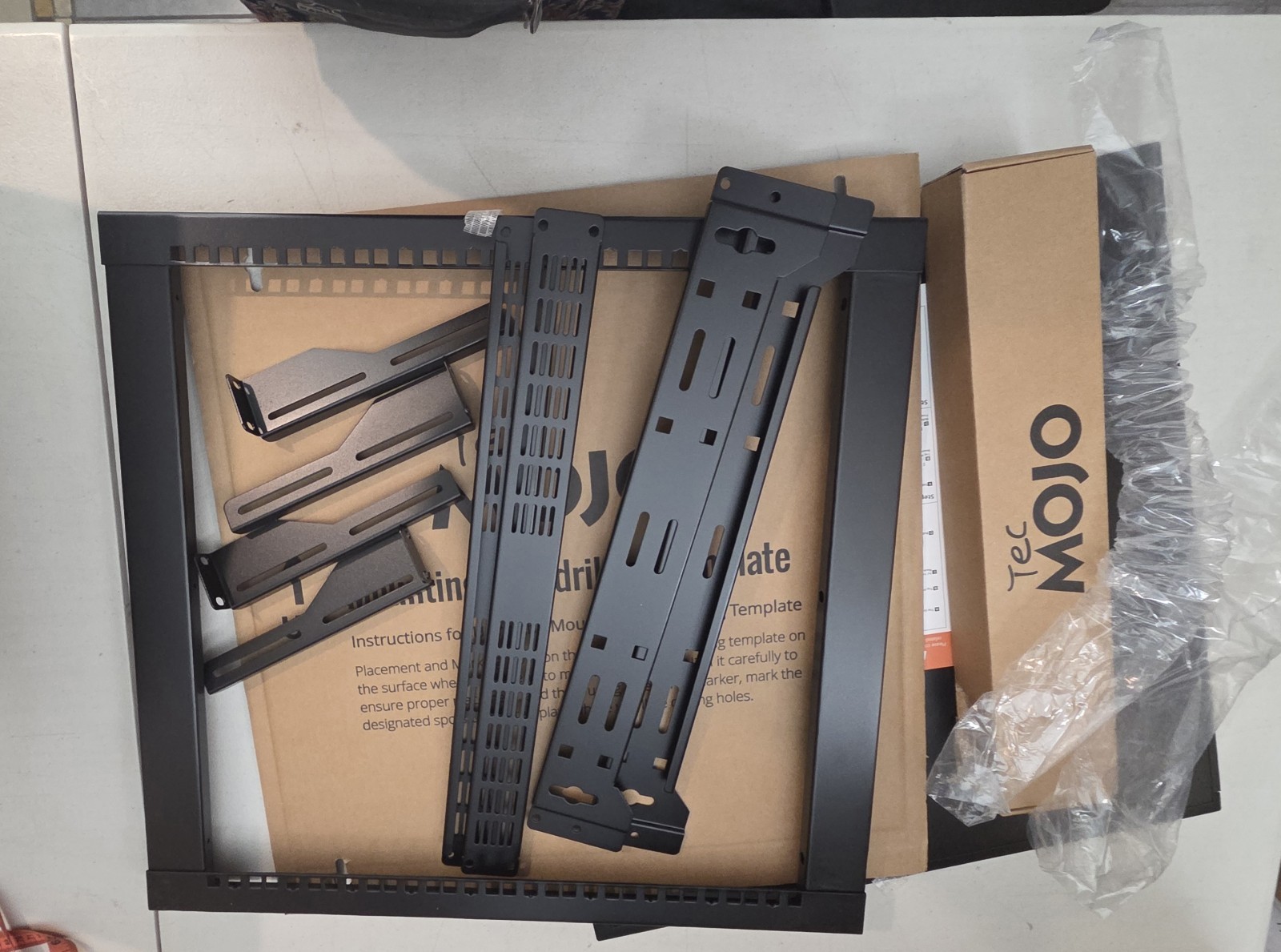 Tecmojo 12U Open Frame Network Rack for IT & AV Gear, AV Rack #2541P Y4X2