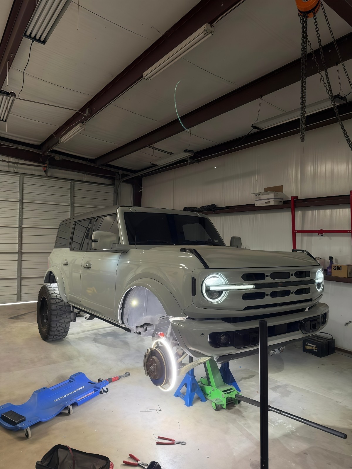 NEW Set 4x 17.5" PURE WHITE QUAD ROW Strobes Truck Car LED Wheel Rim Ring Lights