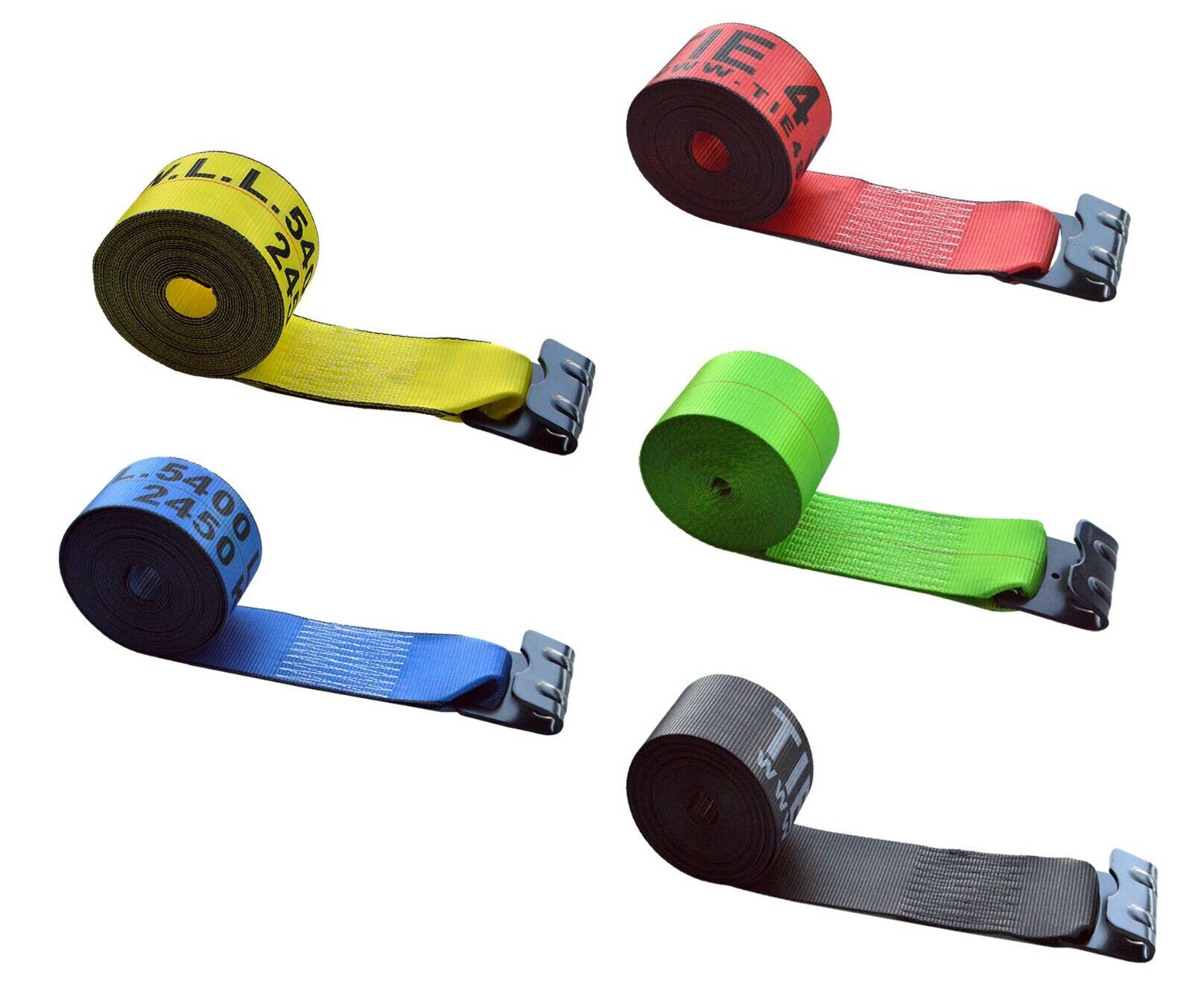 USA Heavy Duty 4" x40' Winch Strap Flat Hook Flatbed Truck Trailer Farm Tie Down