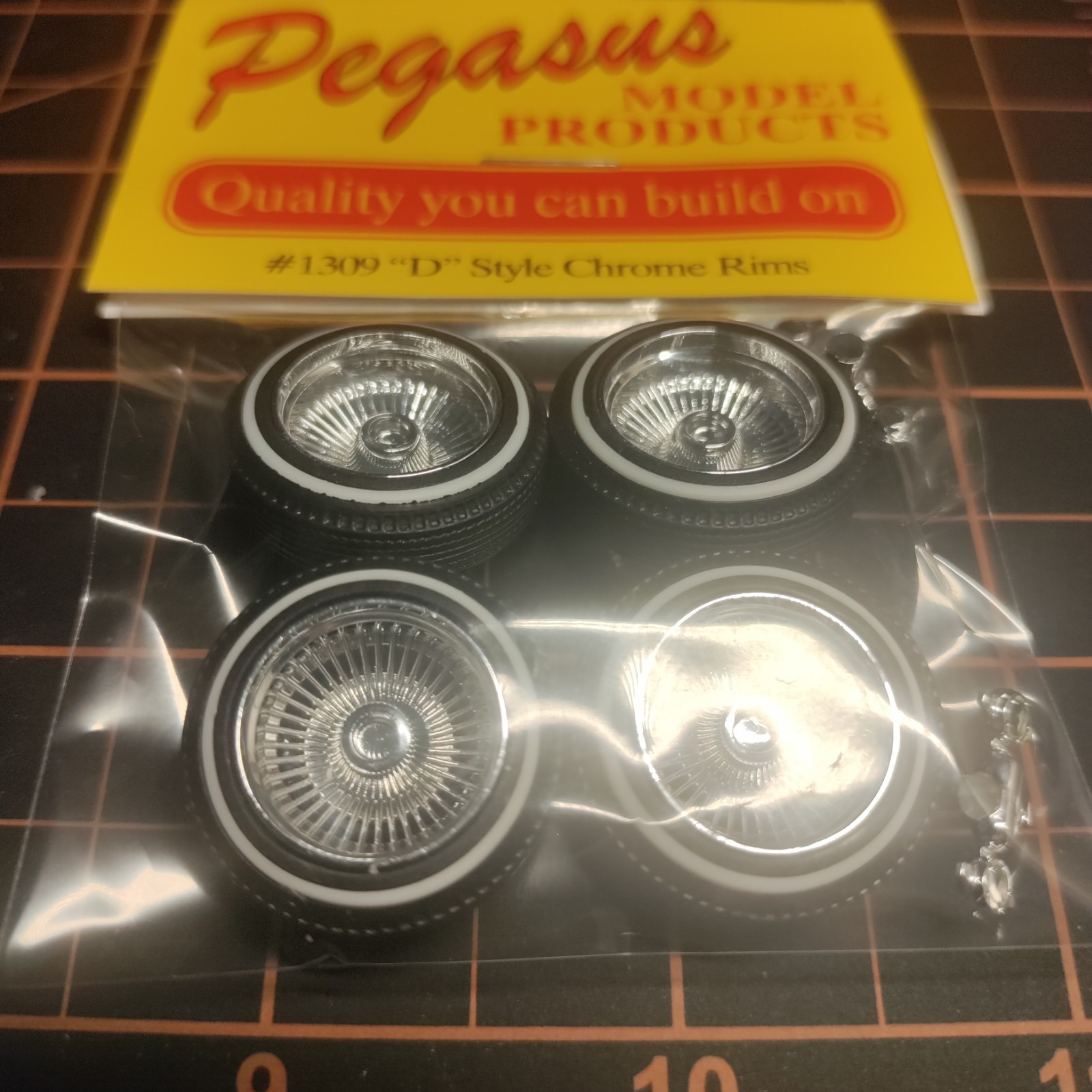 Pegasus Lowrider Rims D STYLE crome Rims 124 & 125 Scale