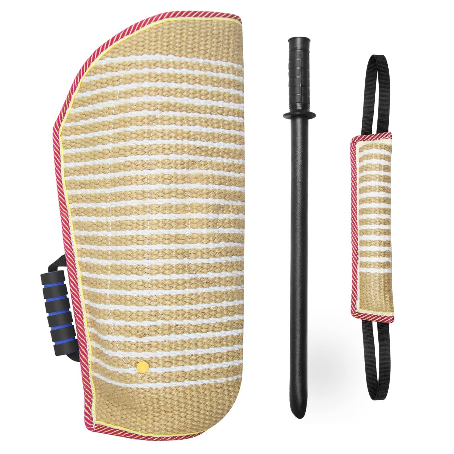 Dog Bite Training Set Dog Bite Sleeve Arm with Whip Agitation Stick Professio...