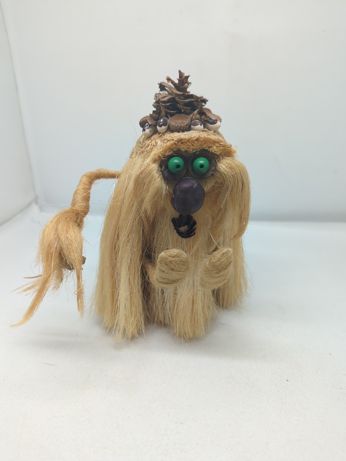 Ken Arensbak Troll Forest VTG 1970s 5 Arts Studio Folk Art Pinecone Hat 8" Tall