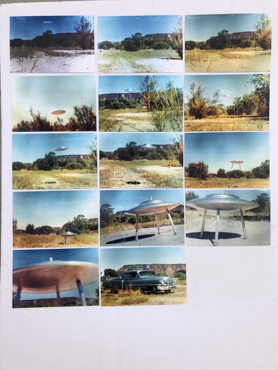 Rare Complete PAUL VILLA UFO NM Contactee Flying Saucer Full 74 Photo Set Lot!